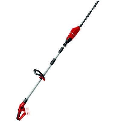 Einhell Cortasetos telescópico a batería GE-HH 18/45 Li T Solo (empuñadura con 4 y cabezal con 7 posiciones, empuñadura extra, engranaje de metal, arnés, bolsa, sin batería)