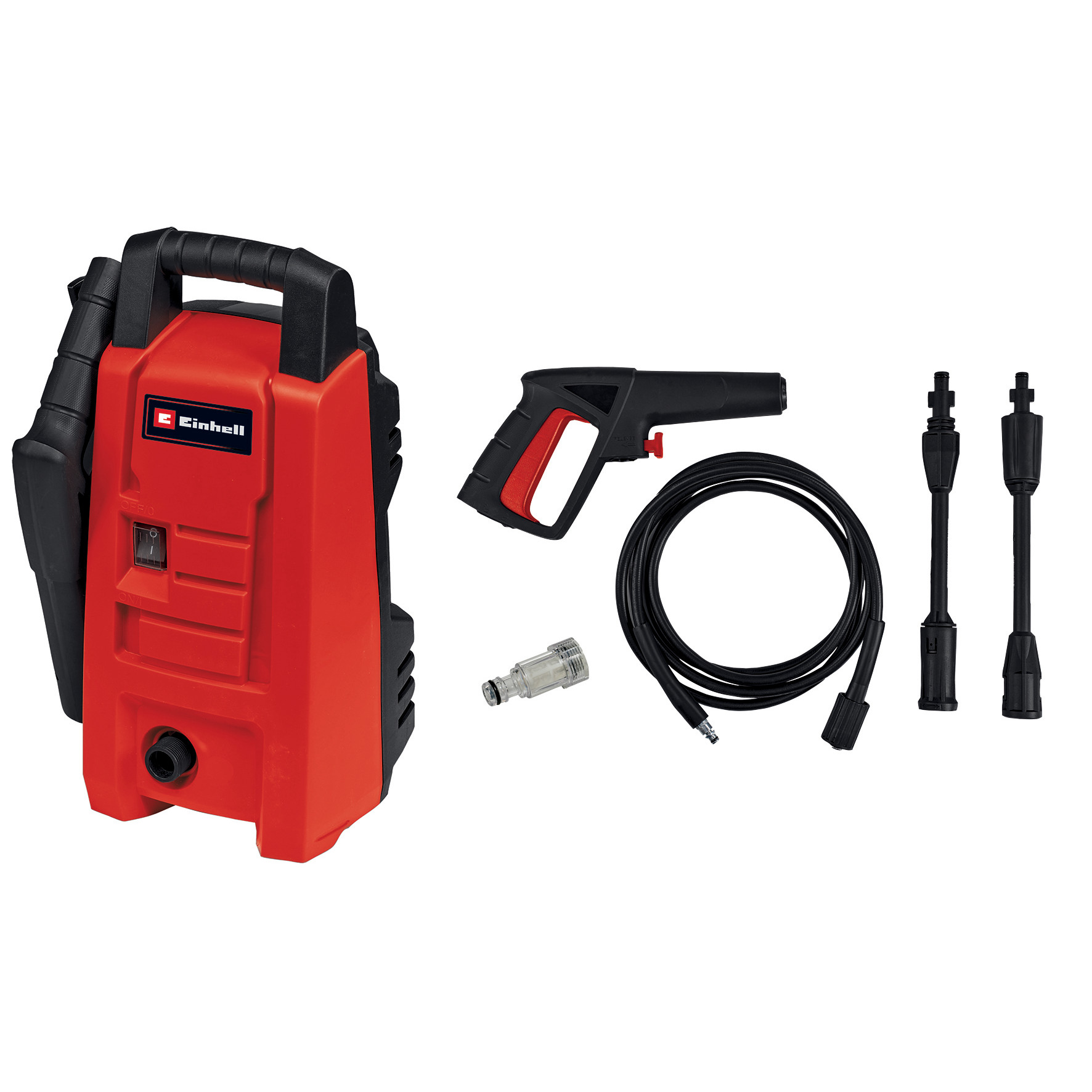 Einhell TC-HP 90 Limpiadora de alta presión o Hidrolimpiadora Vertical Eléctrico 372 l/h Rojo