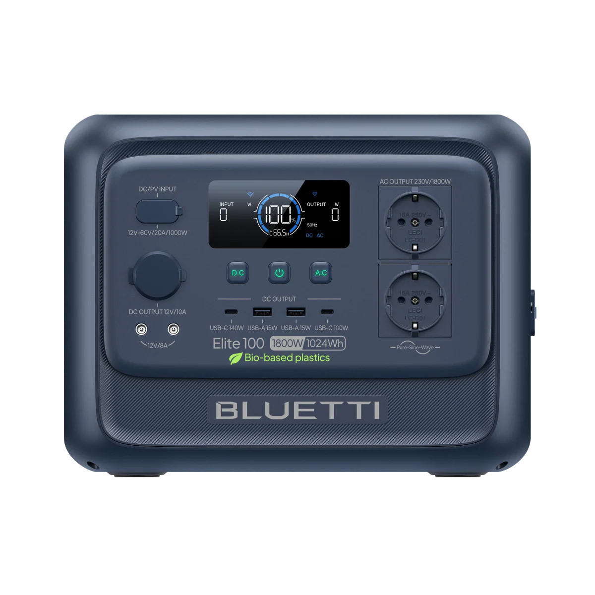 Elite 100 V2 Bio-Based Elite 100 V2 Bio-Based | 1.800 W 1.024 Wh Estación de energía
