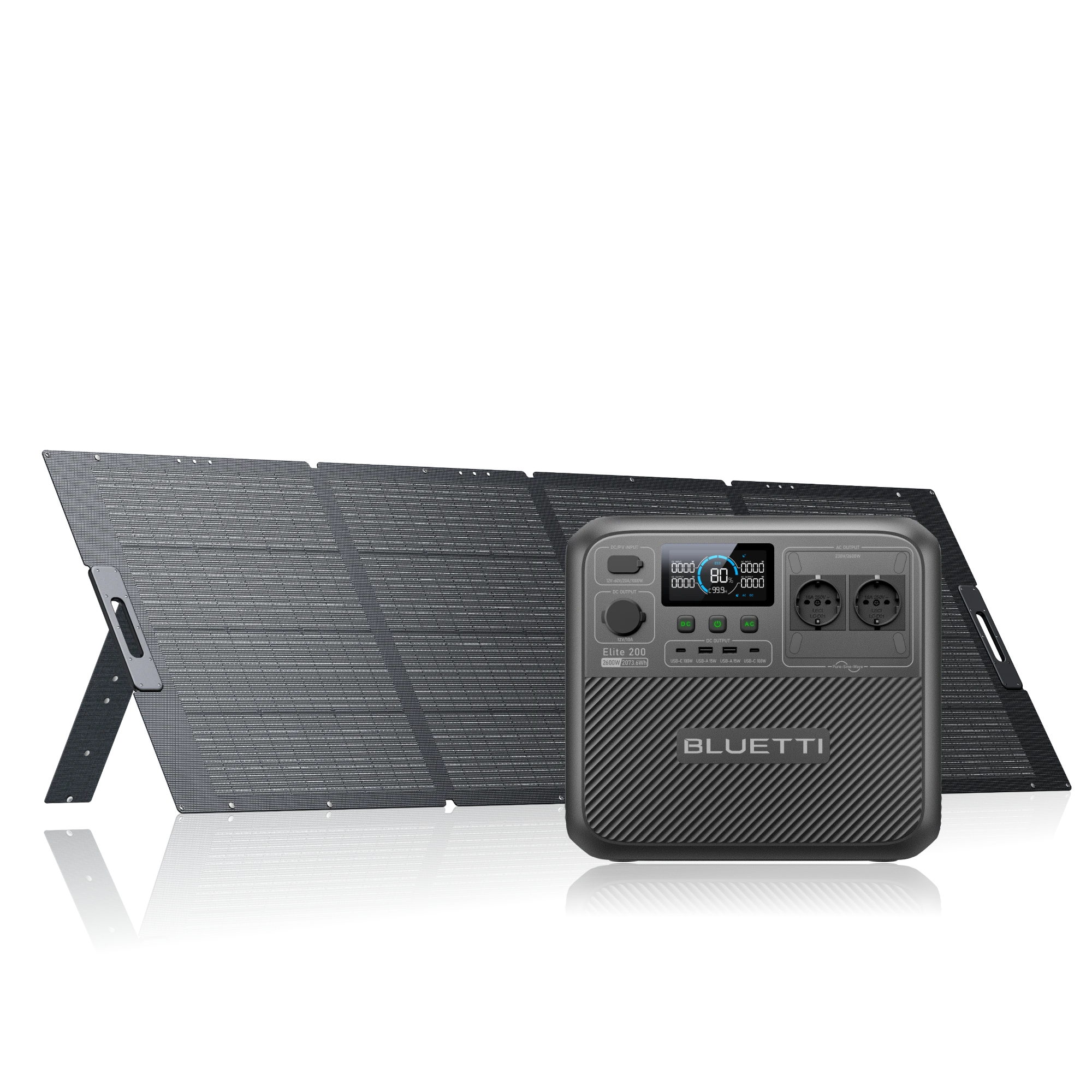 Elite 200 V2 + 350W Elite 200 V2+350 W Solar | 2600 W 2073,6 Wh | 350 W Solar kit