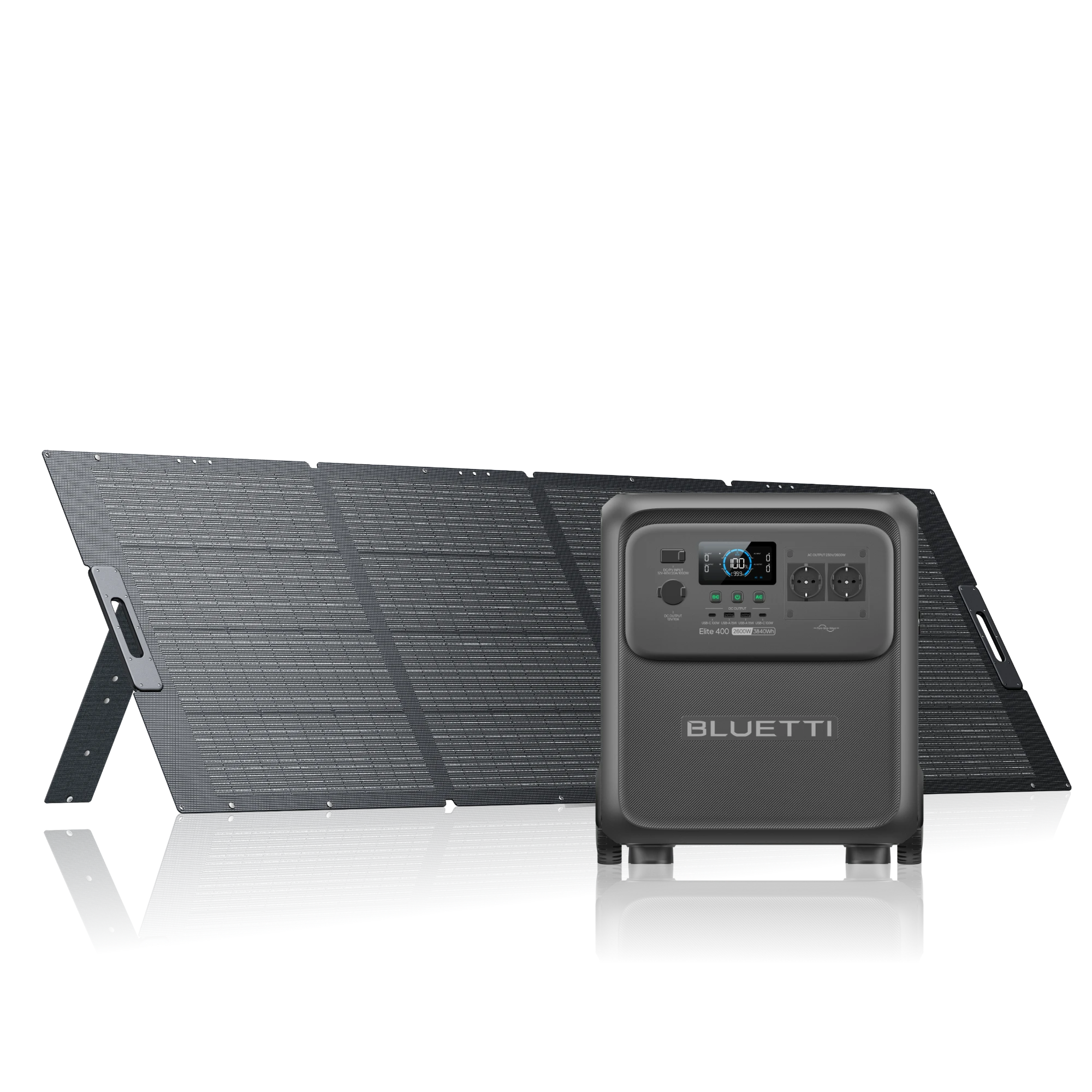 Elite 400+350W Elite 400+350 W | 2.600 W 3.840 Wh Kit solar de 350 W