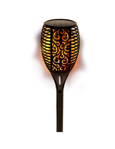 Estaca solar led 5 lúmenes efecto antorcha con fuego