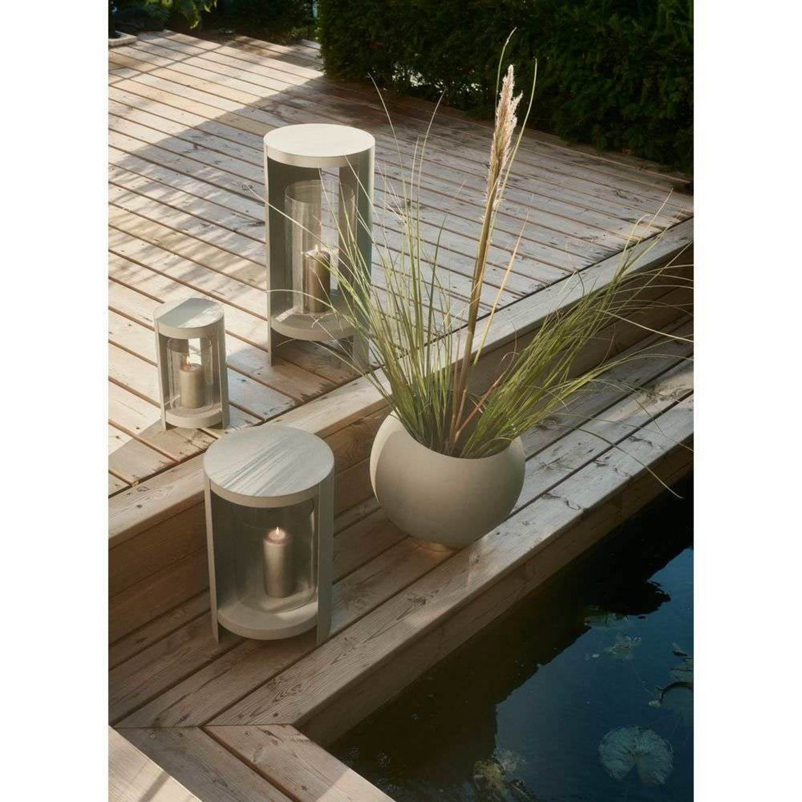 Farol Ora Ø26,4xH43,4 gris topo - AYTM - Sala de estar / salón - Aluminio