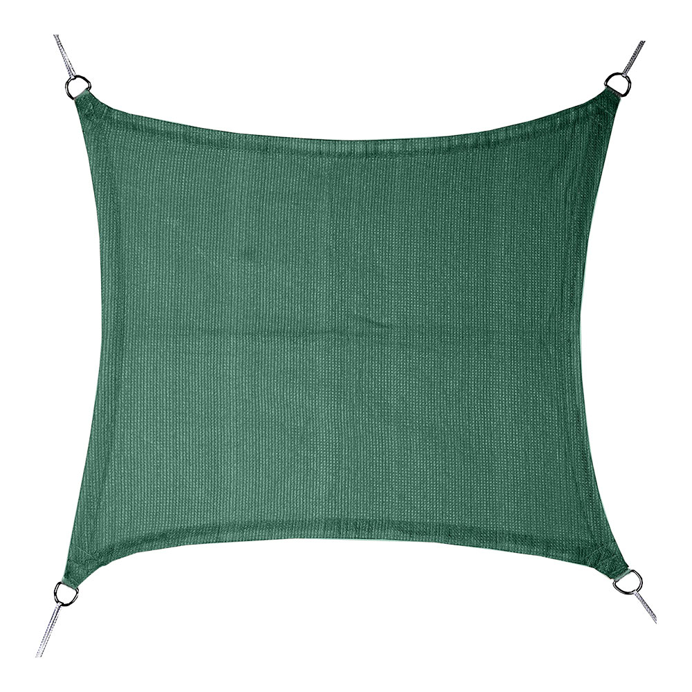 Faura - Toldo Vela Cuadrado Verde 150 gr./m2 | 5 x 5 Metros