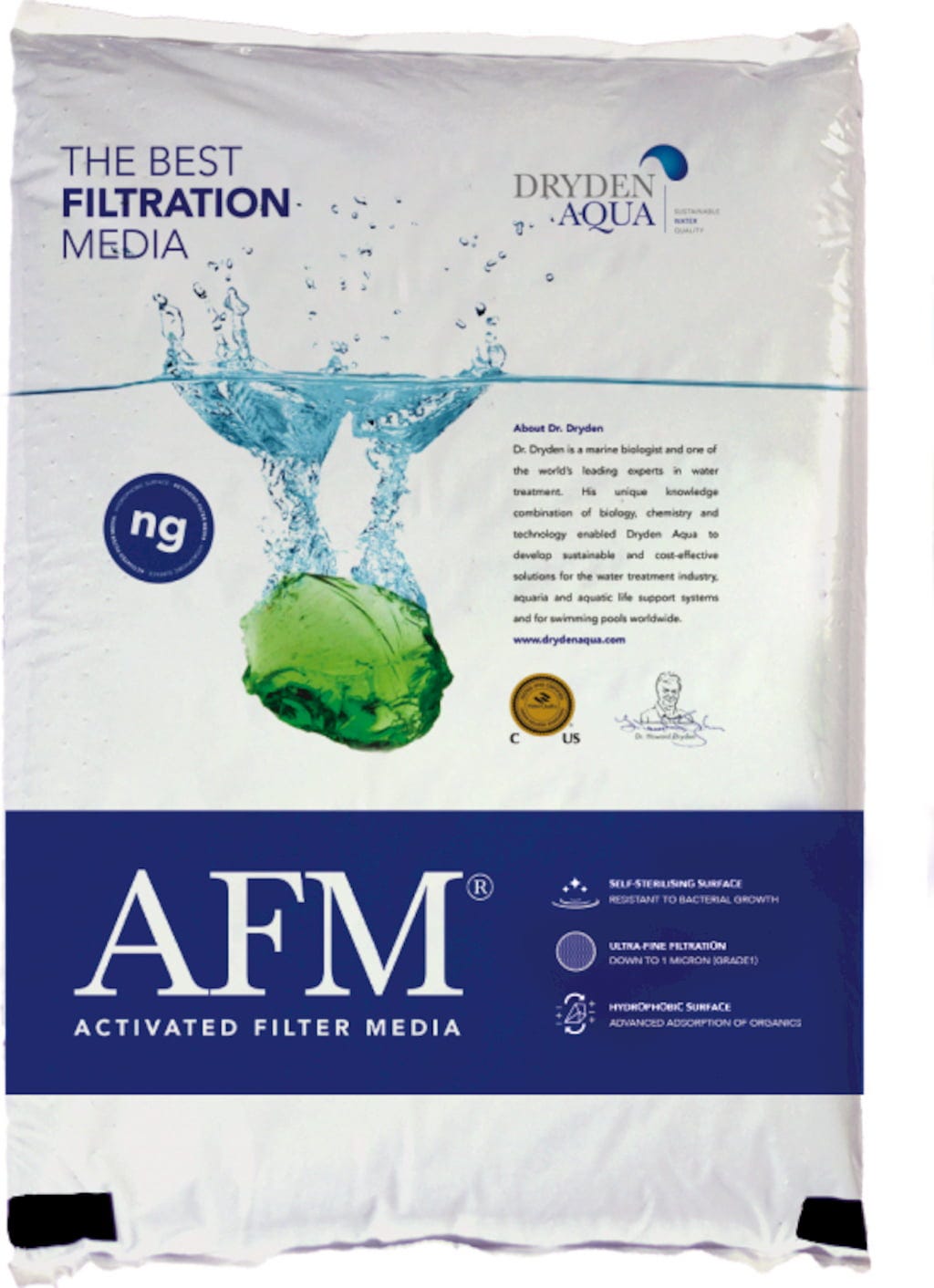 Filterglas Dryden Aqua AFM® 2 ng – 0,7-2,0 mm - 21 kg