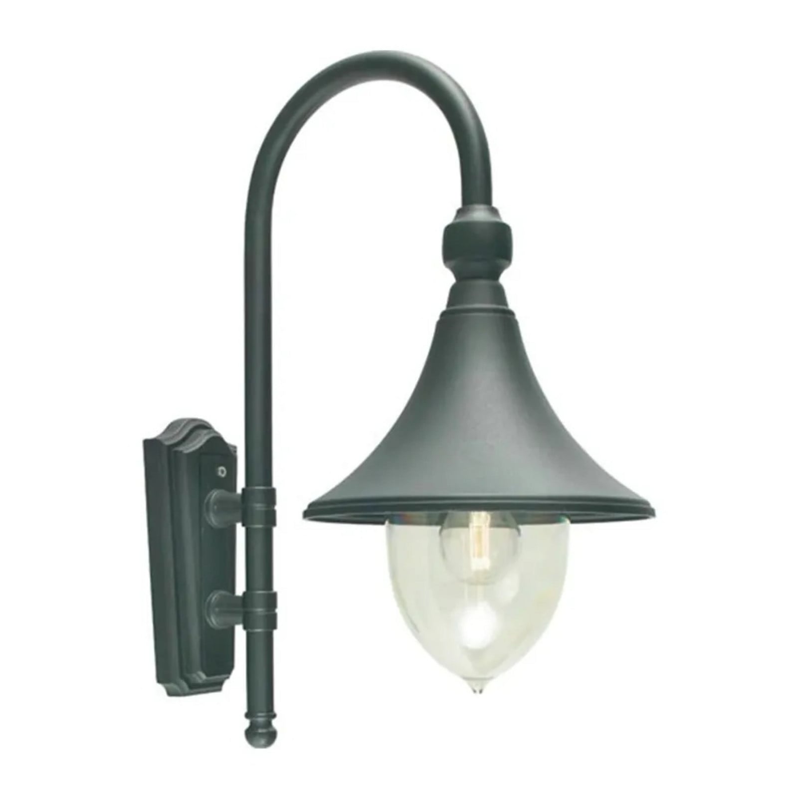 Florence Aplique Pared Exterior Negro - Norlys - Terraza - Aluminio