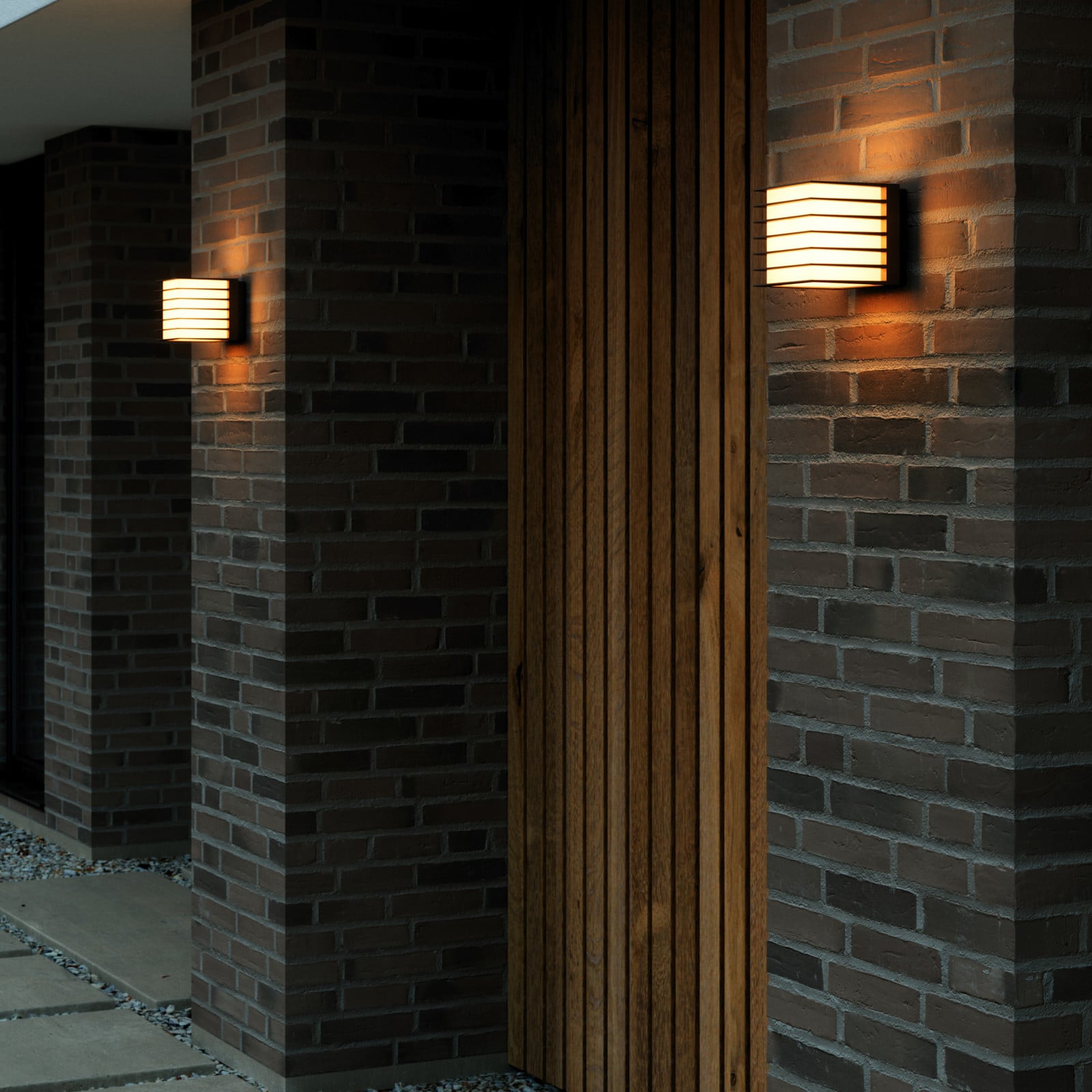 Fluctus 13 Aplique de exterior Black - Nordlux Fluktus - Moderno - Metal - Angular