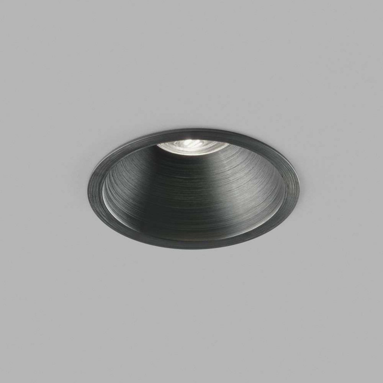 Foco empotrable Curve II, negro, Ø 9 cm, IP54 - LIGHT-POINT - Sala de estar / salón - Aluminio