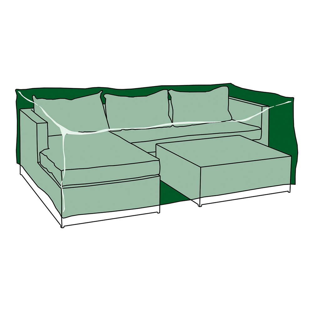 Funda Protección Cubre Chaiselong+Mesa 300X200X80Cm