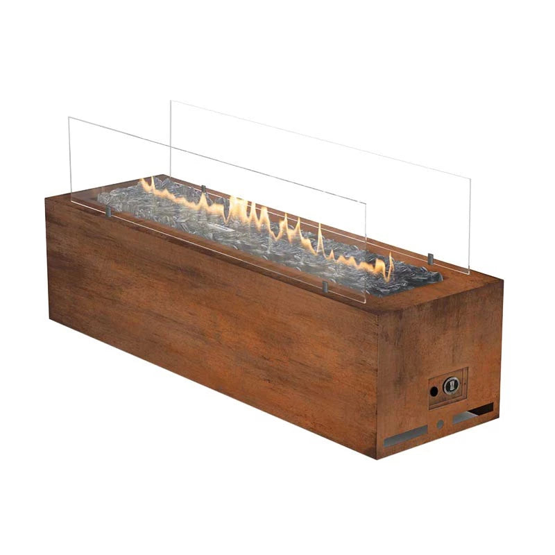 Galio Corten - Chimenea gas exterior manual