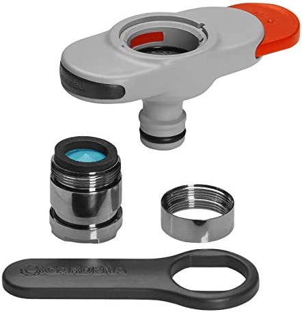 Gardena 18210-20 accesorio para manguera Conector para grifo Negro, Cromo, Gris 1 pieza(s)