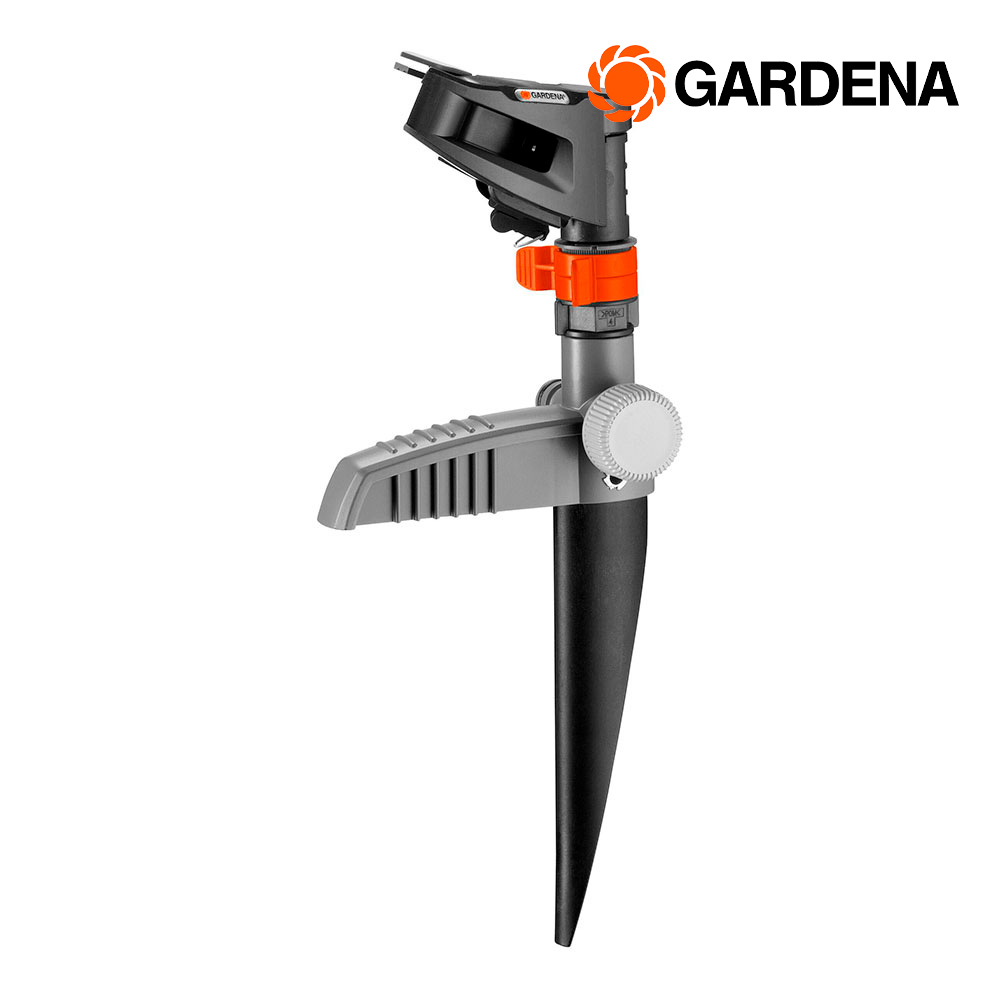 Gardena 8141-20 rociador de agua Aspersor de agua por impulso Gris, Naranja, Plata