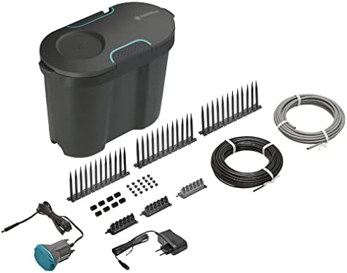 Gardena kit de riego para vacaciones con depósito de agua: Kit de riego interior y exterior para plantas en maceta, transformador con temporizador integrado, función de parada automática (13366-20)