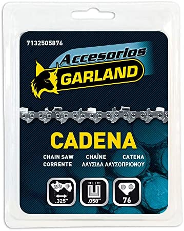 Garland 7132505876 - Cadena 0.325’’-0.058’’ - 76 Eslabones para Motosierras