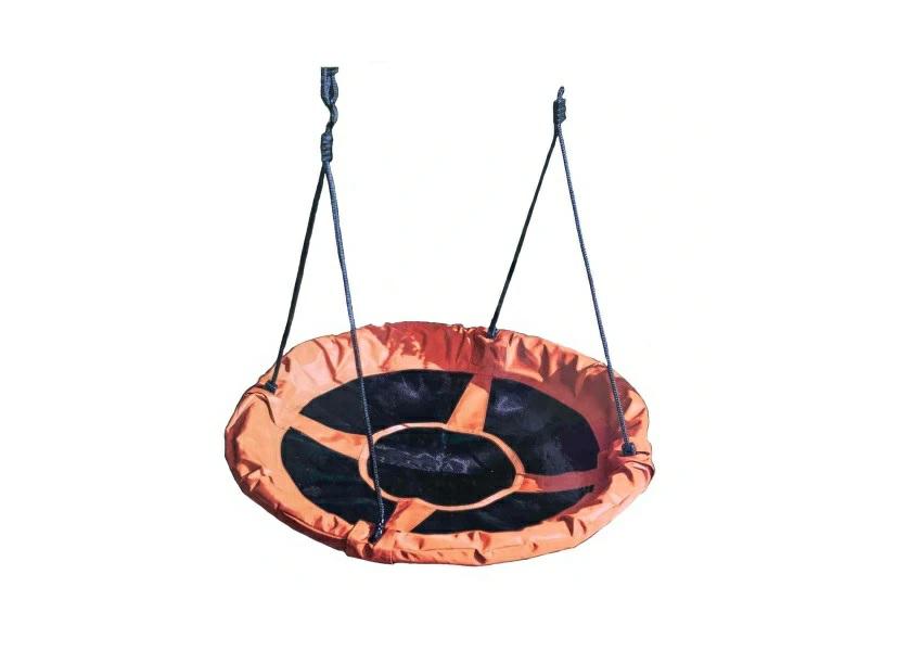 Greenmill, hamaca 'Bocianie Gniazdo' de jardín, 100cm, color naranja, ideal para jardín, con estructura resistente y diseño ergonómico para comodidad al aire libre.