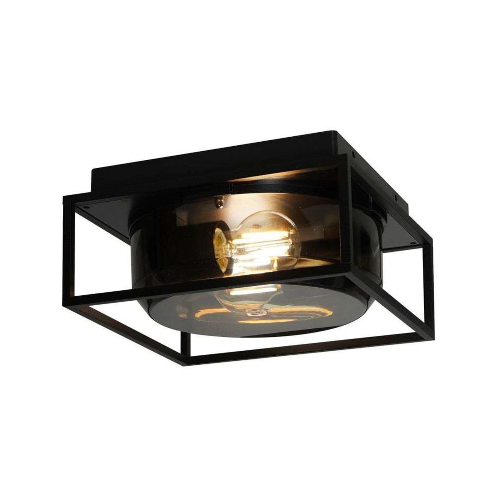 Griffin Aplique Exterior Lámpara de Techo Smoke - Nordlux - Terraza - Metal