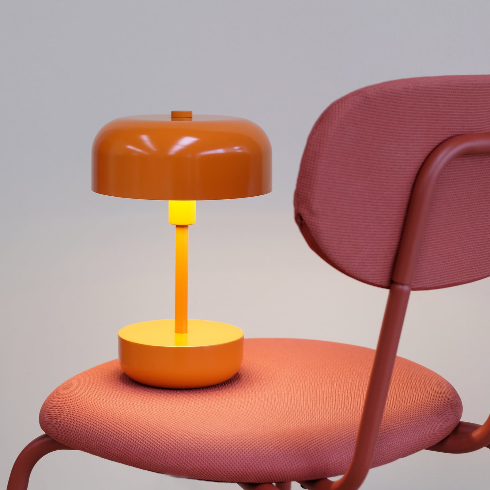 Haipot LED Portable Lámpara de Sobremesa Orange - Dyberg Larsen - Sala de estar / salón - Moderno - Metal - Con pantalla
