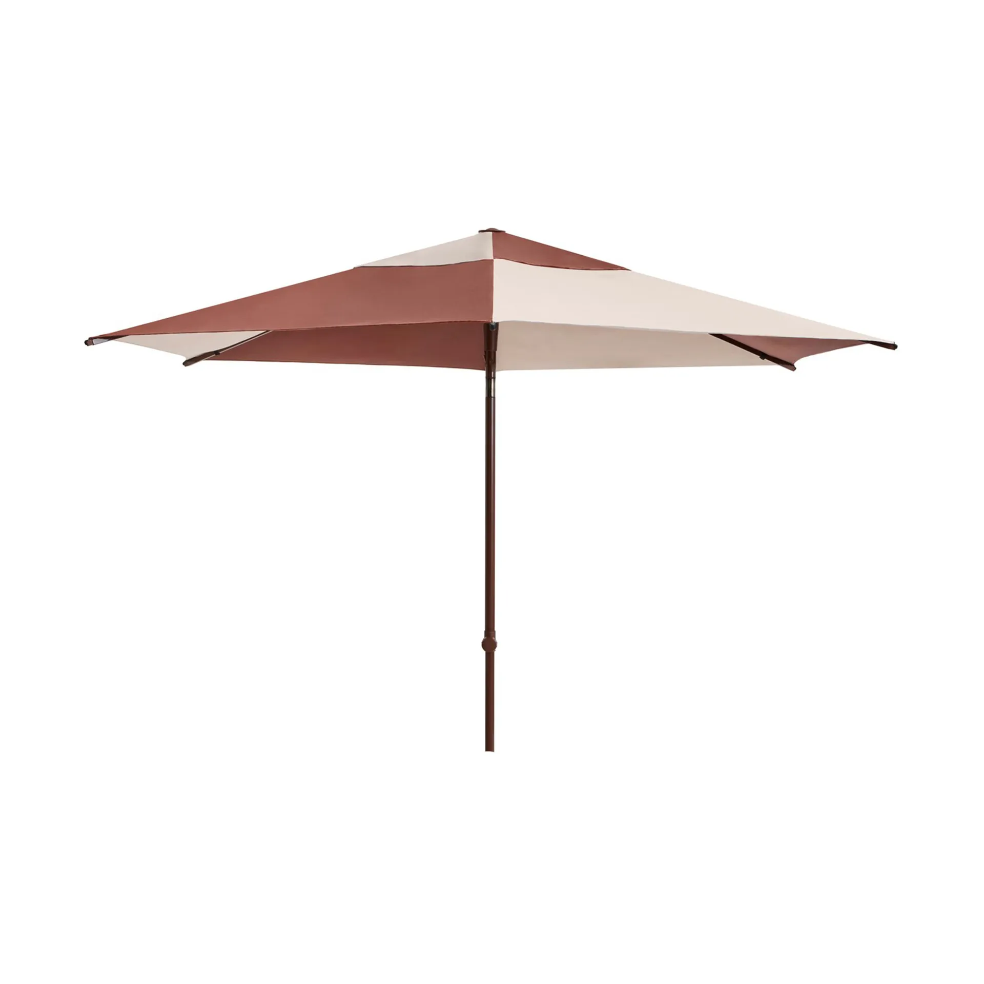 HAY Parasol Terrazza Hexagon Blanco roto-burdeos