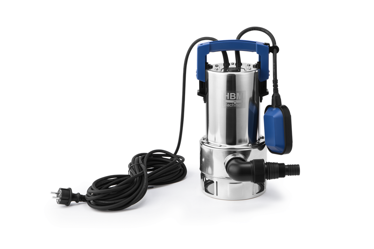 HBM bomba sumergible para aguas sucias acero inoxidable 550W 10000 l/h