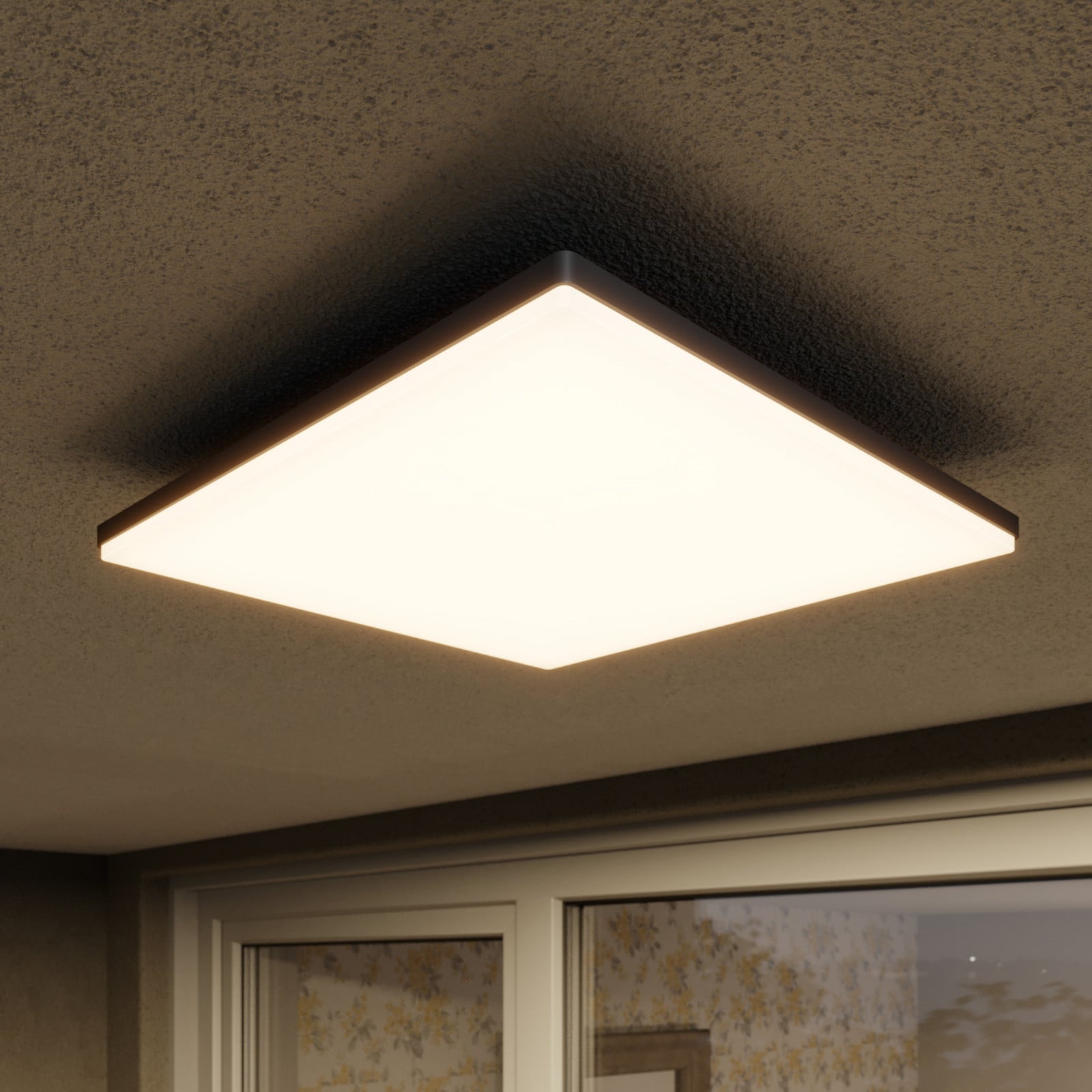 Henni Udendørs Lámpara de Techo Dark Grey/White - Lucande - Balcón - Moderno - Aluminio - Angular