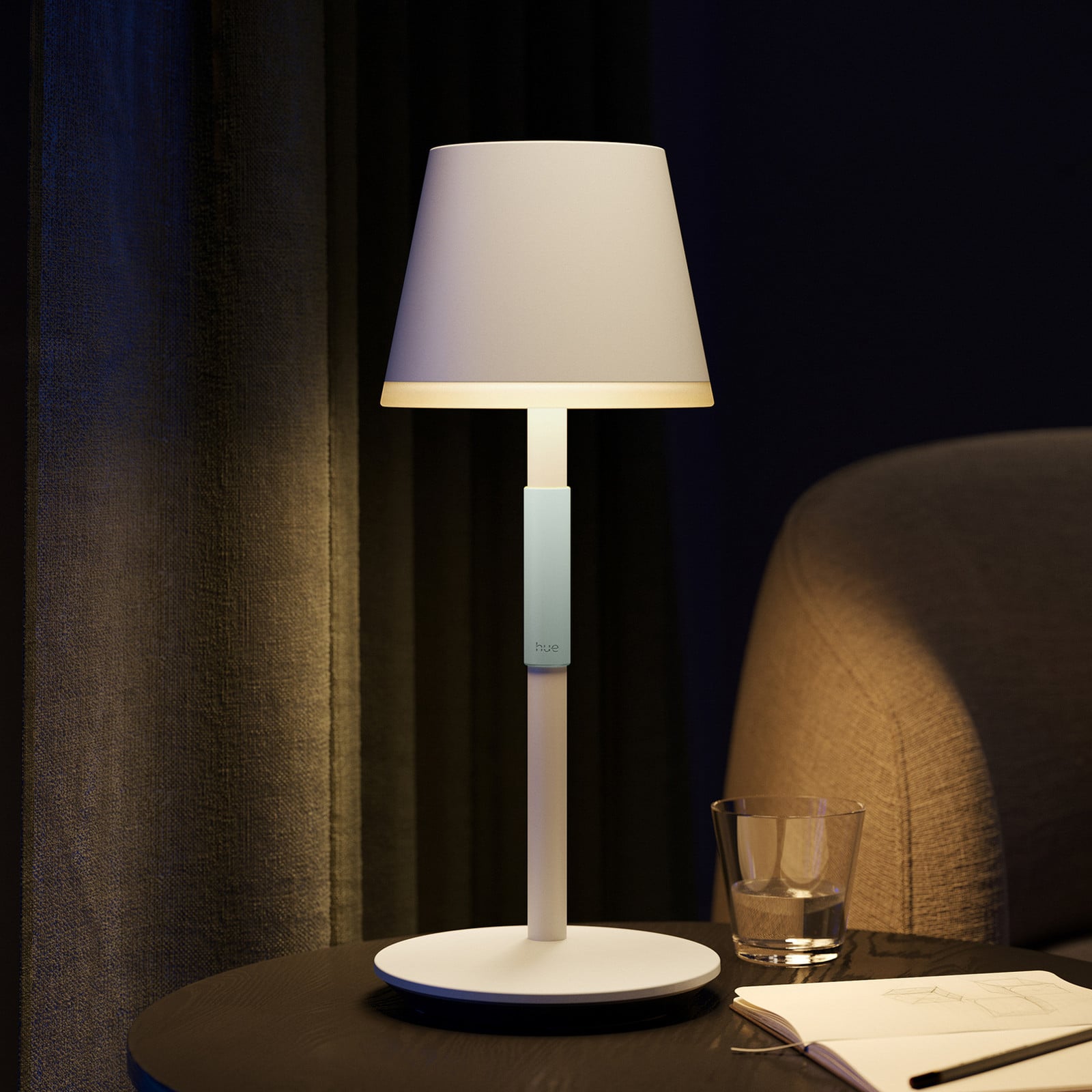 Hue Go Portable Lámpara de Sobremesa White&Color Amb. White - Philips Hue - Sala de estar / salón - Moderno - Metal - Con pantalla