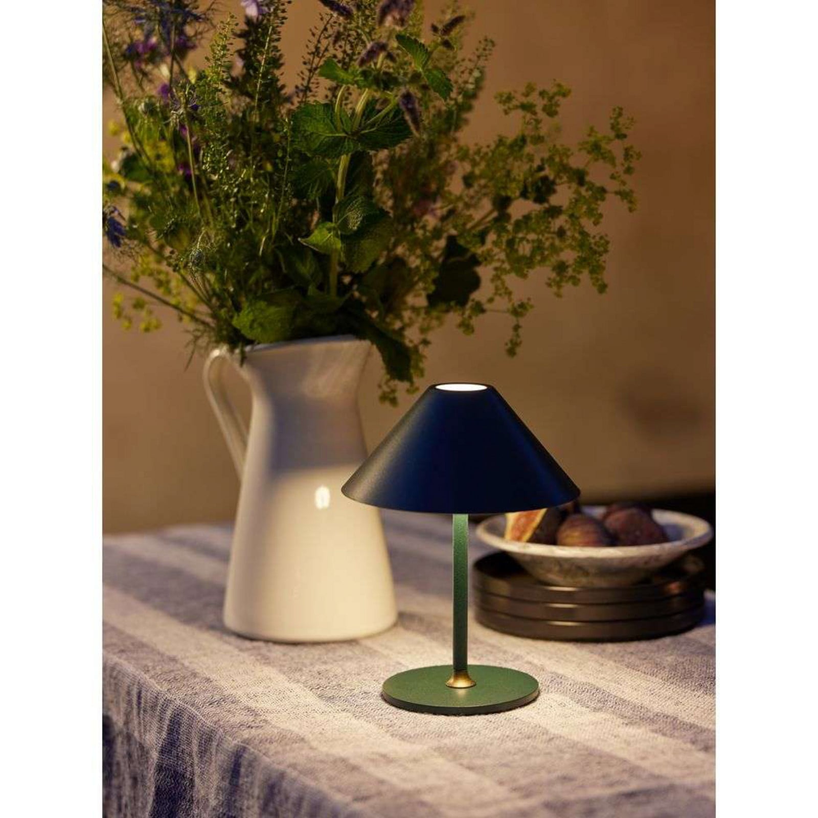 Hygge Portable Lámpara de Sobremesa Ø19 Deep Green - Halo Design - Sala de estar / salón - Metal