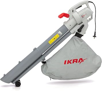 IKRA Aspirador y soplador de Hojas eléctrico IBV 3000 3en1, 3000W, 240 km/h