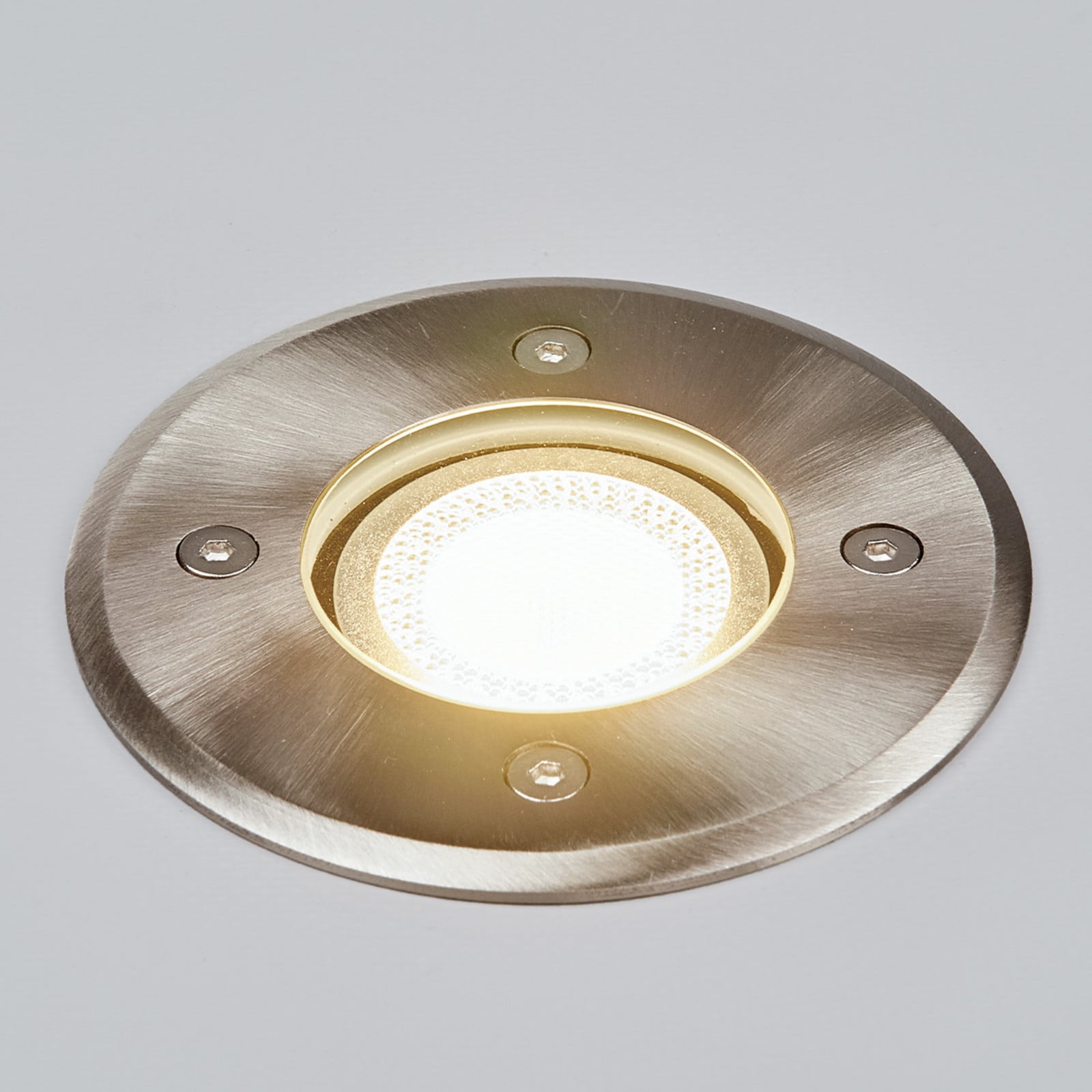Insa Spot Exterior Empotrable de Suelo IP67 Stainless Steel - Lindby - Terraza - Moderno - Acero inoxidable - Redonda
