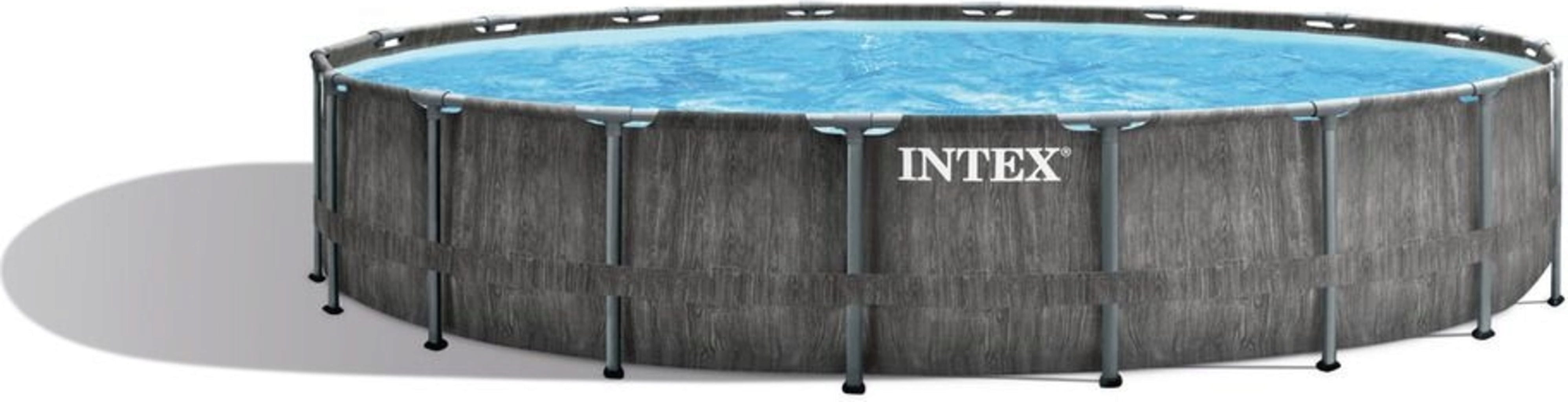 Intex Frame Pool Prism Greywood Ø 549 x 122 cm - 1 Stk