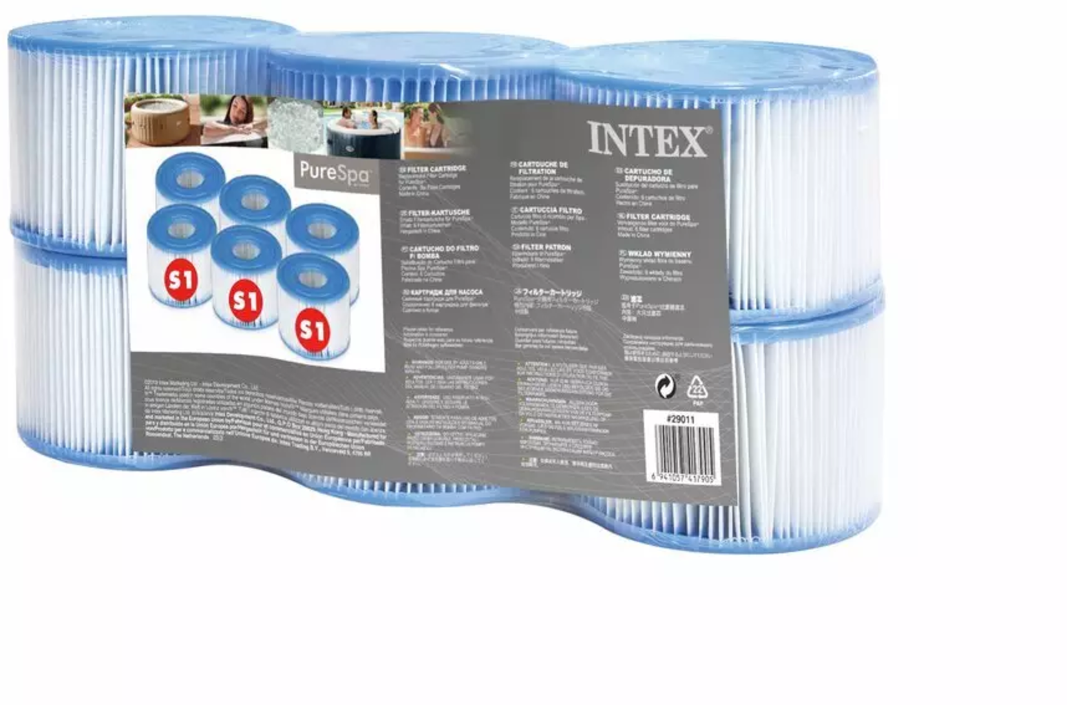 Intex Whirlpool Filterkartusche Typ S1, 6 Stück - 1 Pkg