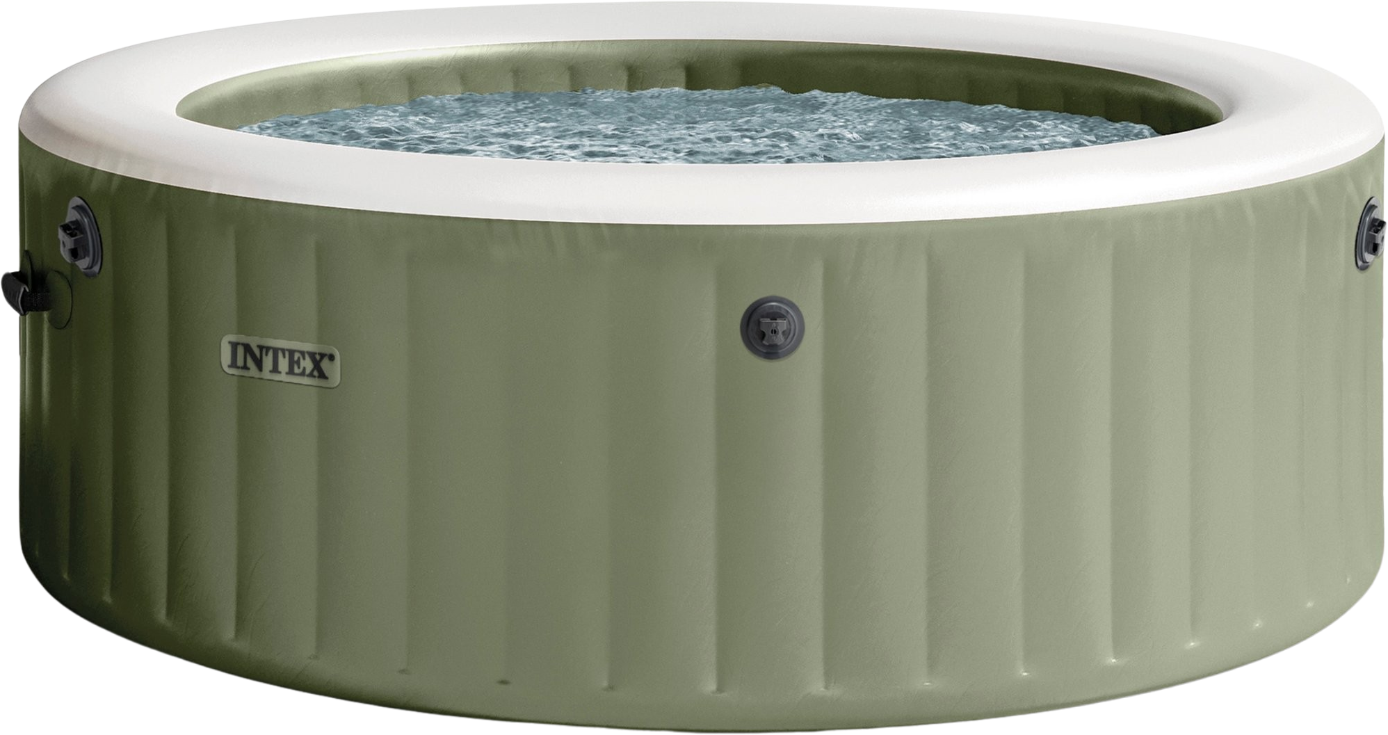 Intex Whirlpool PureSPA Bubble Massage Olive Green Ø 196 x 71 cm - 4 Personen - 1 Stk