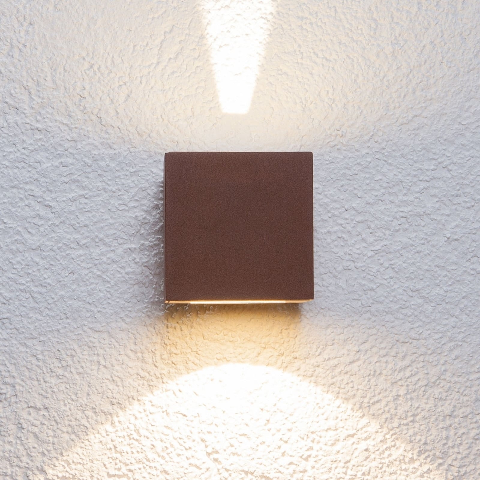 Jarno Aplique Pared Exterior Rust - Lucande - Moderno - Metal - Angular