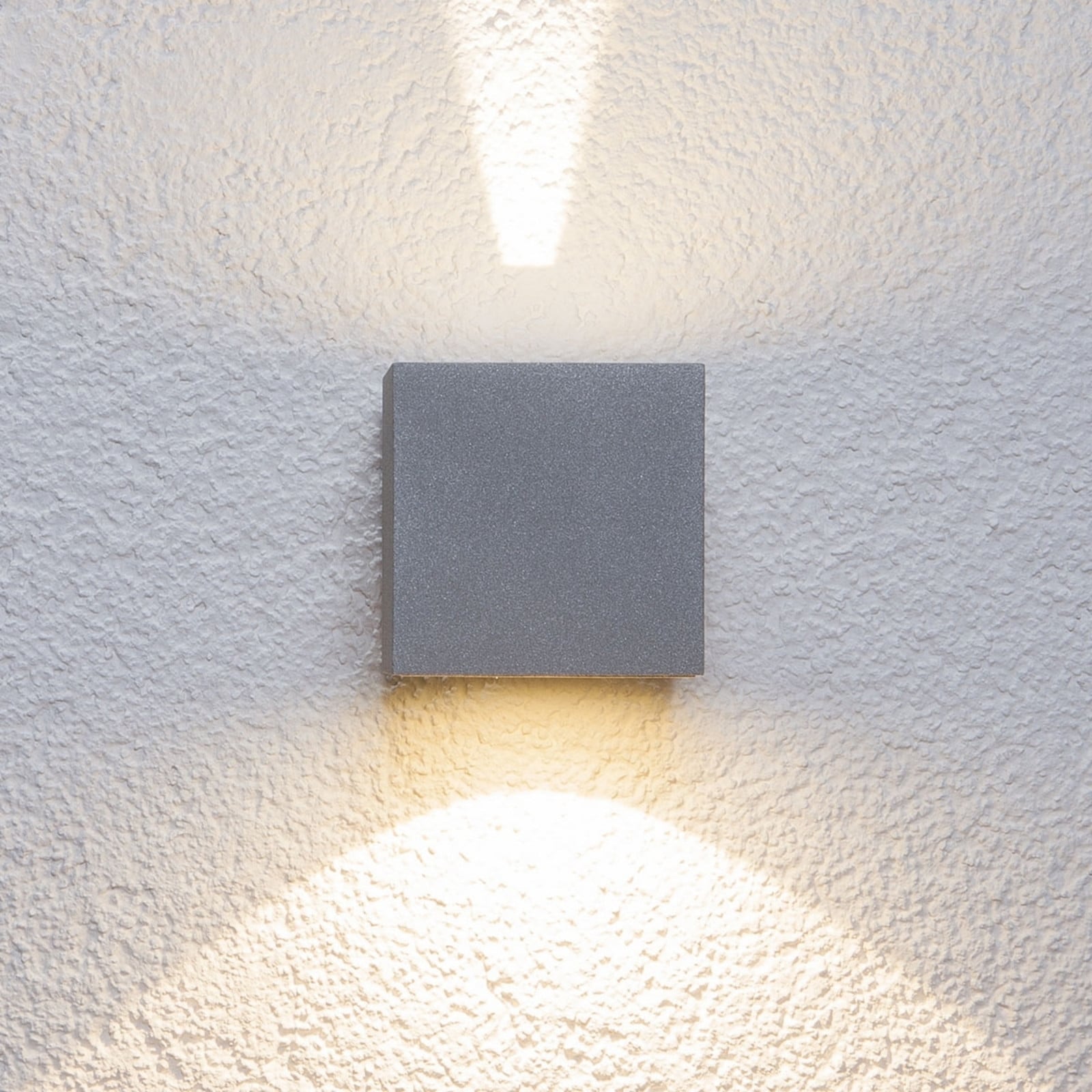 Jarno Aplique Pared Exterior Silver - Lucande - Terraza - Moderno - Metal - Angular