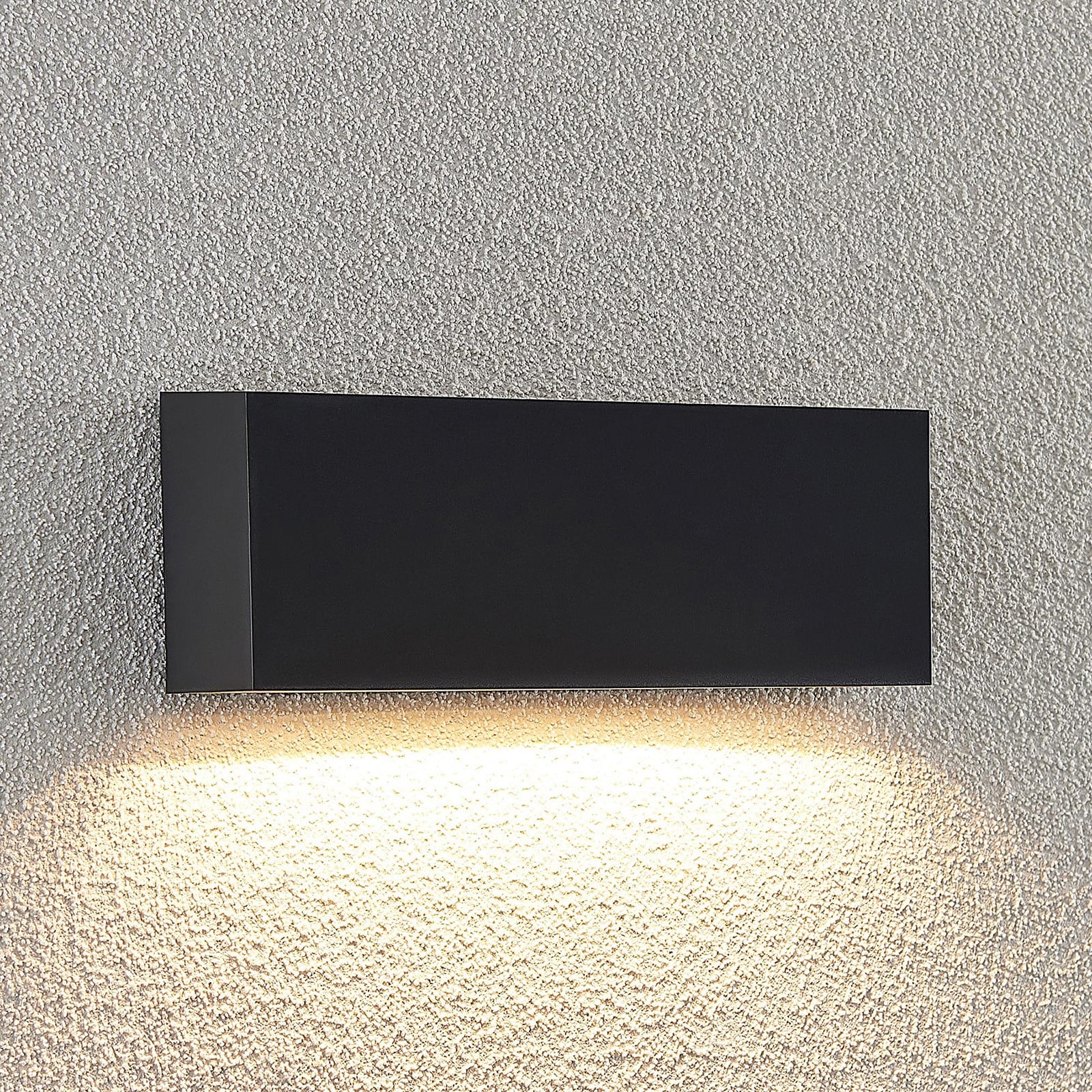 Jarte Down Aplique de Pared Exterior Dark Grey - Lindby - Balcón - Moderno - Plástico - Angular