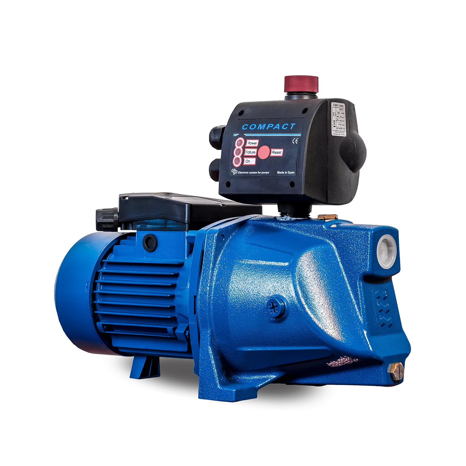 JPV 1500 B Automatic Bomba de jardín, con impulsor de acero inoxidable, 1500 W, 6.300 l/h, 4,8 bar