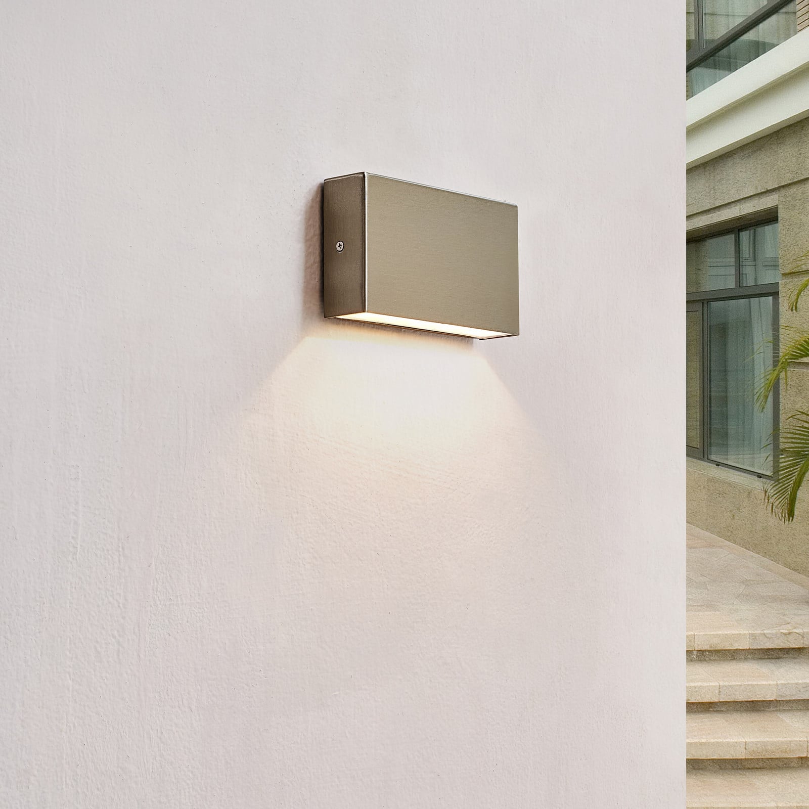 Karline Aplique Exterior 4W Steel - Arcchio - Balcón - Moderno - Acero inoxidable - Angular