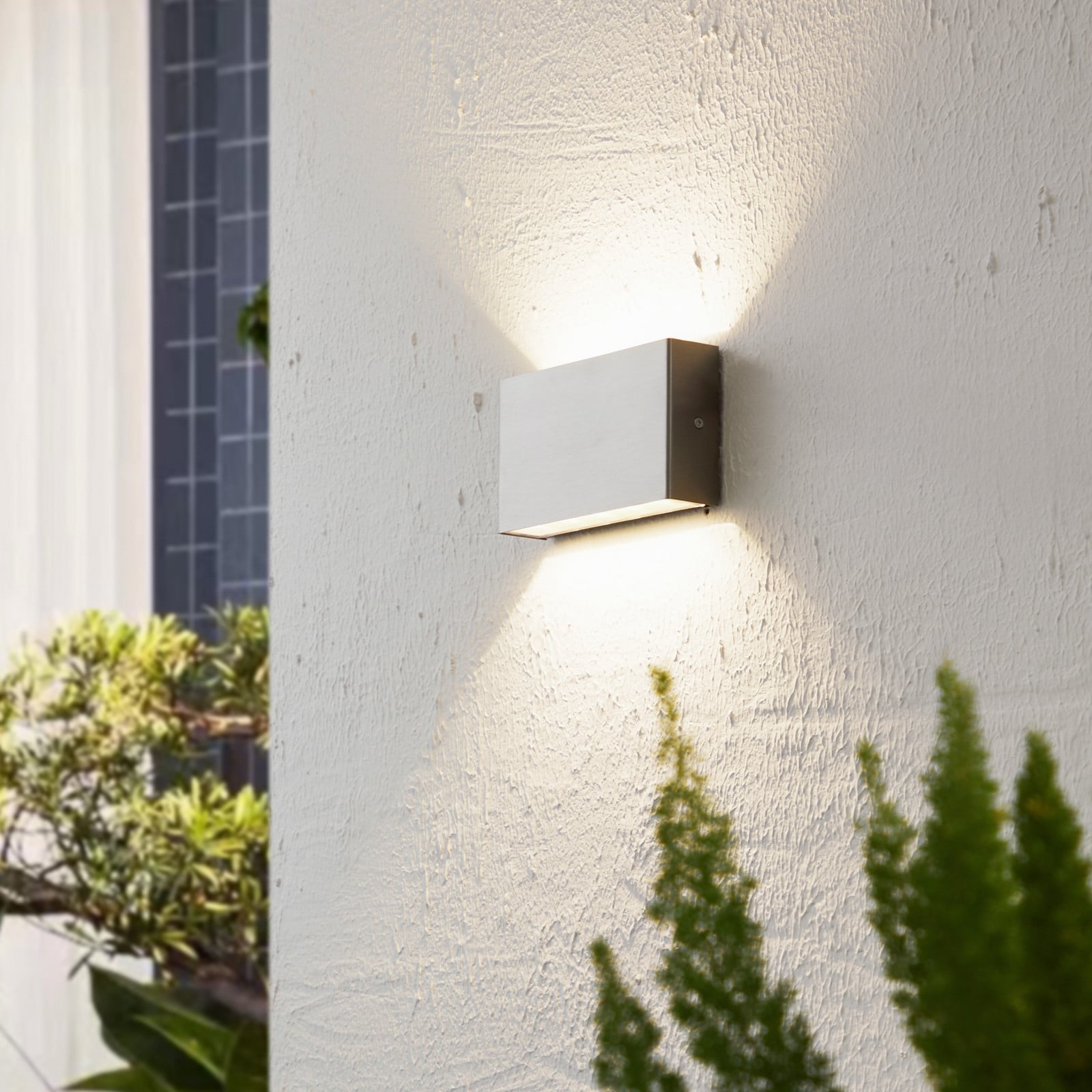 Karline Aplique Exterior 8W Steel - Arcchio - Balcón - Moderno - Acero inoxidable - Angular