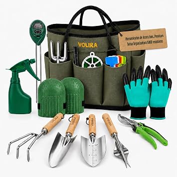 Kit Jardinería, Herramientas Huerto Urbano | Utensilios Jardín 14 Piezas