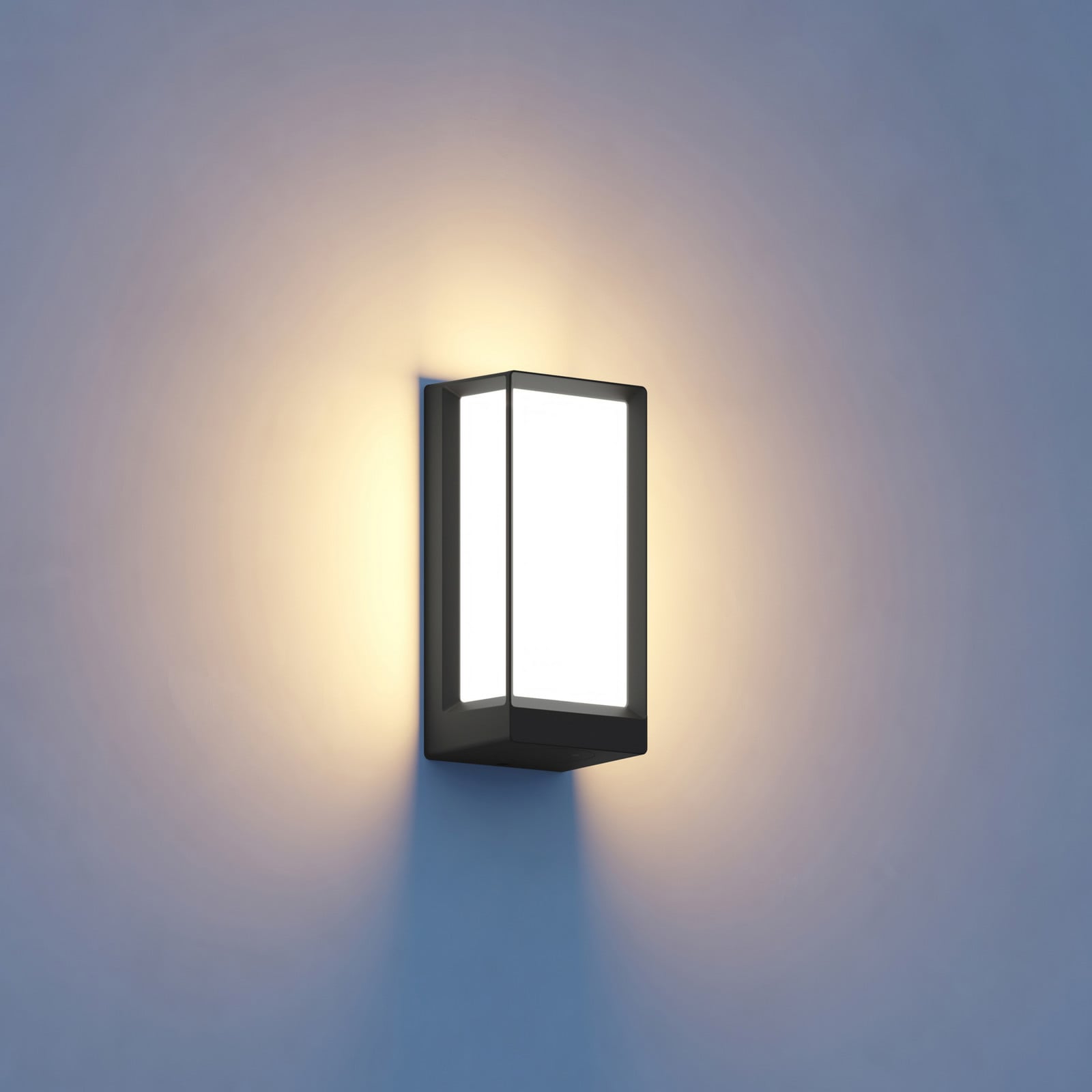 L 42 C, aplique LED para exterior, antracita, control mediante app, IP54 - L 42 C Bluetooth STEINEL - Metal - Angular