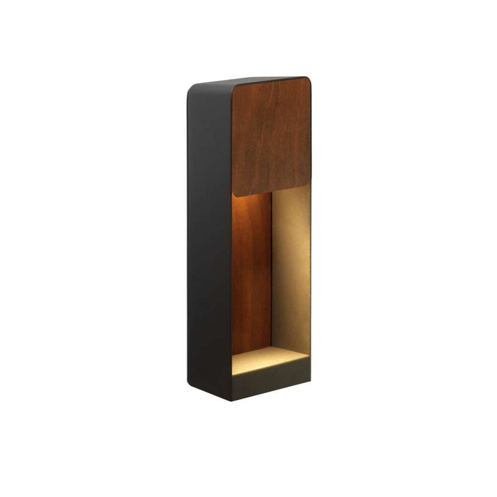 Lab A35 Aplique de exterior Graphite Grey/Rust Texture - MARSET - Terraza - Metal