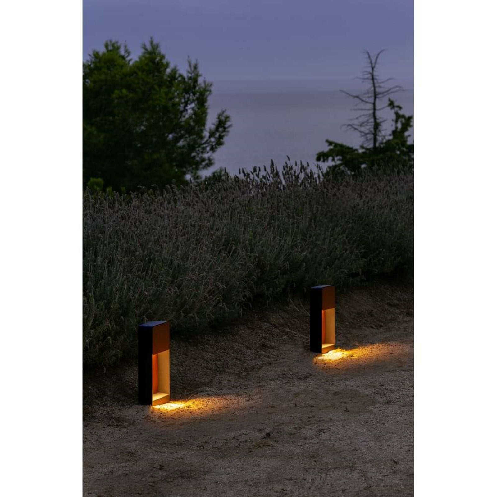Lab B35 Baliza Exterior Graphite Grey/Rust Texture - Marset - Metal