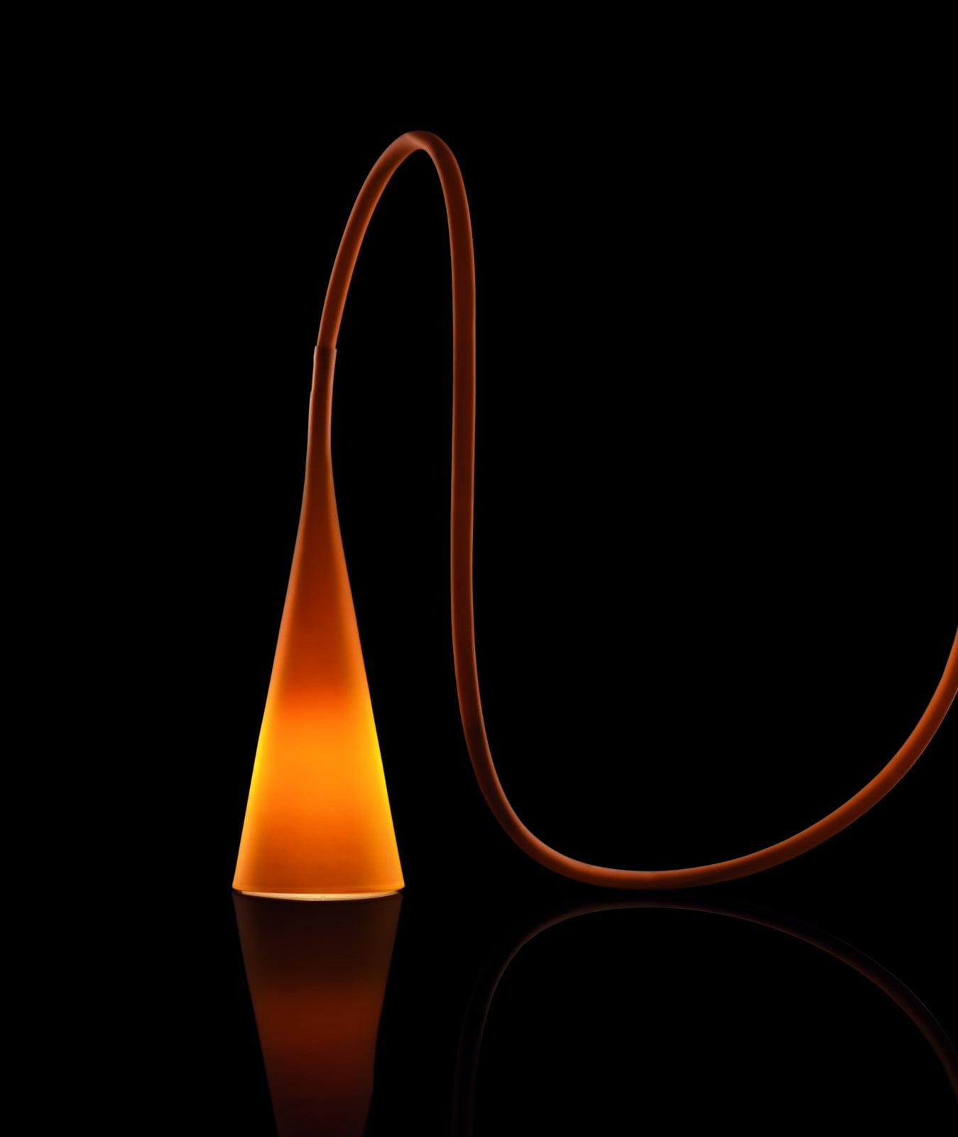 Lámpara colgante exterior Uto, naranja - Foscarini - Terraza - Plástico