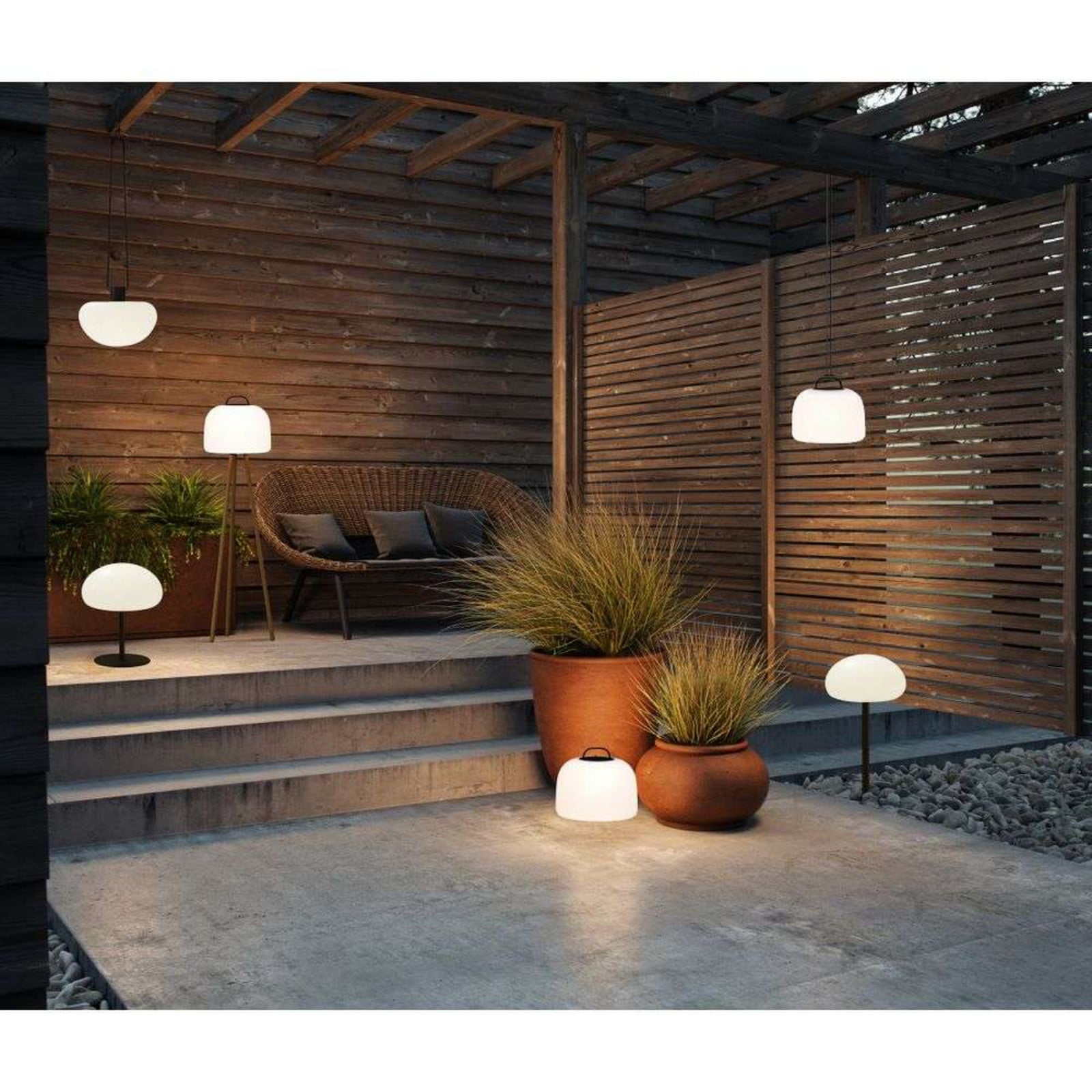 Lámpara de exterior Kettle To-Go 36 IP65 verde - Nordlux - Terraza - Plástico
