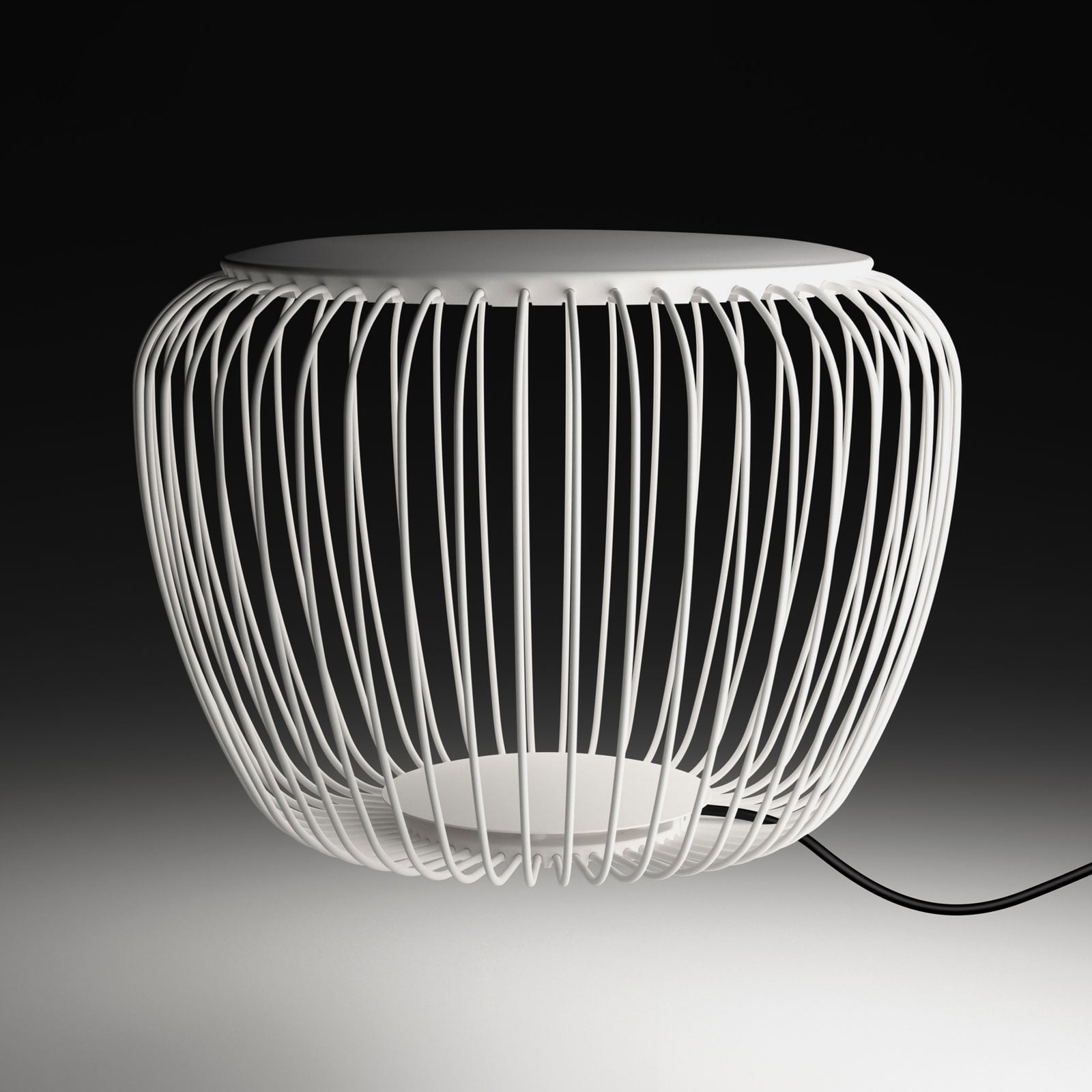 Lámpara de exterior Meridiano 4710, Ø 64 cm, color crema - Vibia - Moderno - Metal