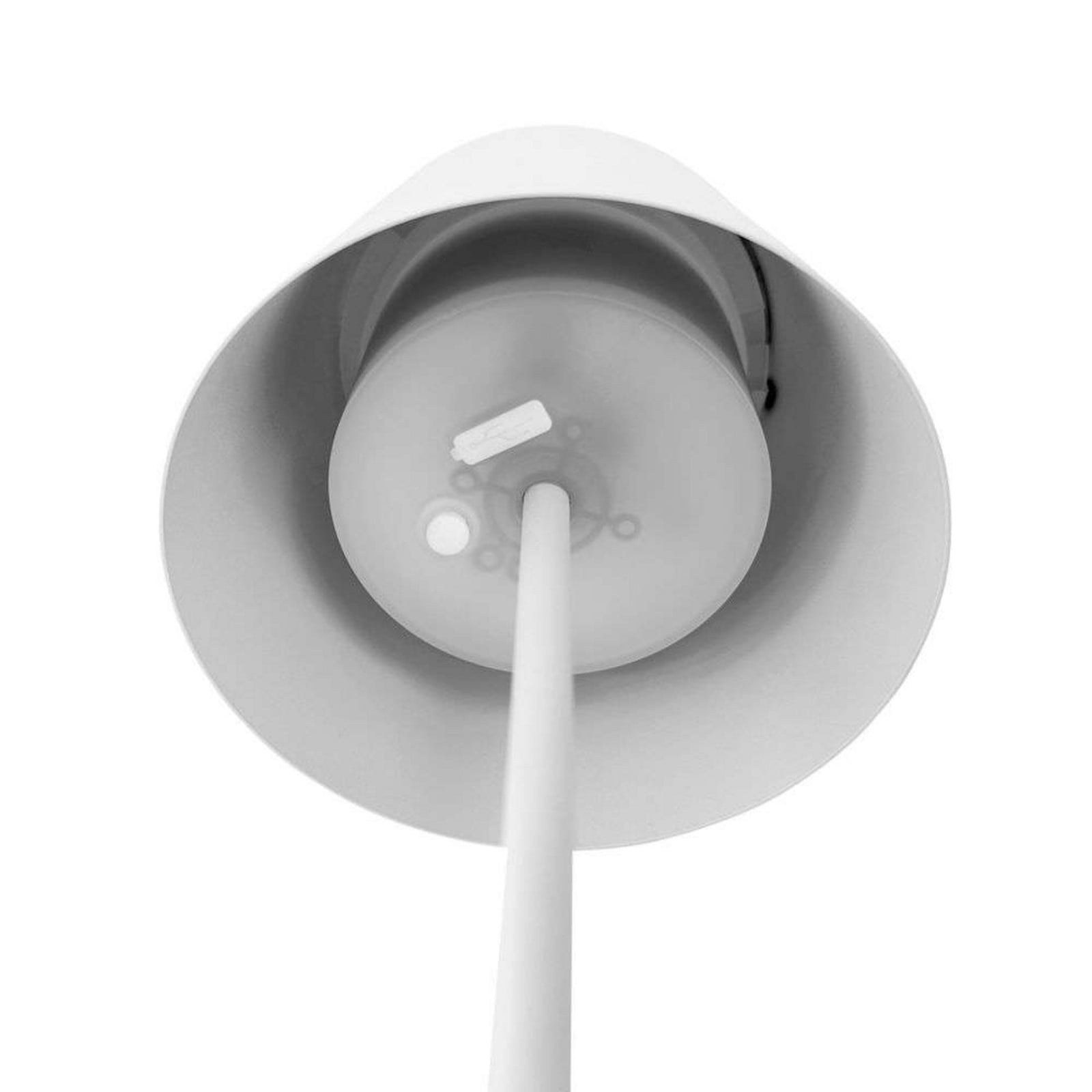 Lámpara de mesa LED recargable Karl, blanca, IP44 - Dyberg Larsen - Sala de estar / salón - Escandinavo - Metal - Con pantalla
