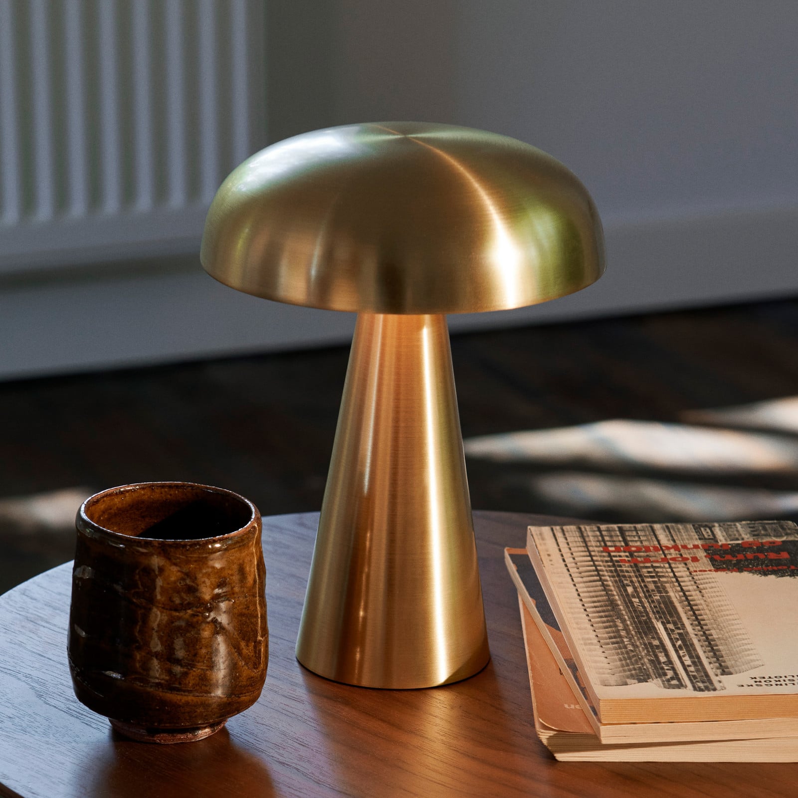 Lámpara de mesa portátil Como SC53 Brass - &Tradition - Sala de estar / salón - Diseño - Metal - Con pantalla