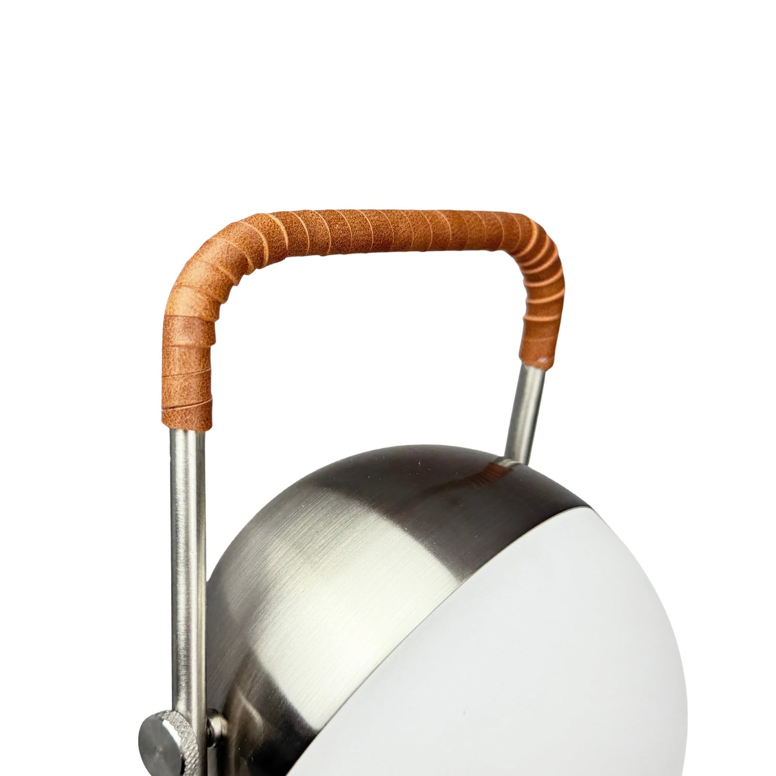 Lámpara de mesa recargable LED Mova, marrón, IP44 - Dyberg Larsen - Sala de estar / salón - Escandinavo - Metal - Redonda