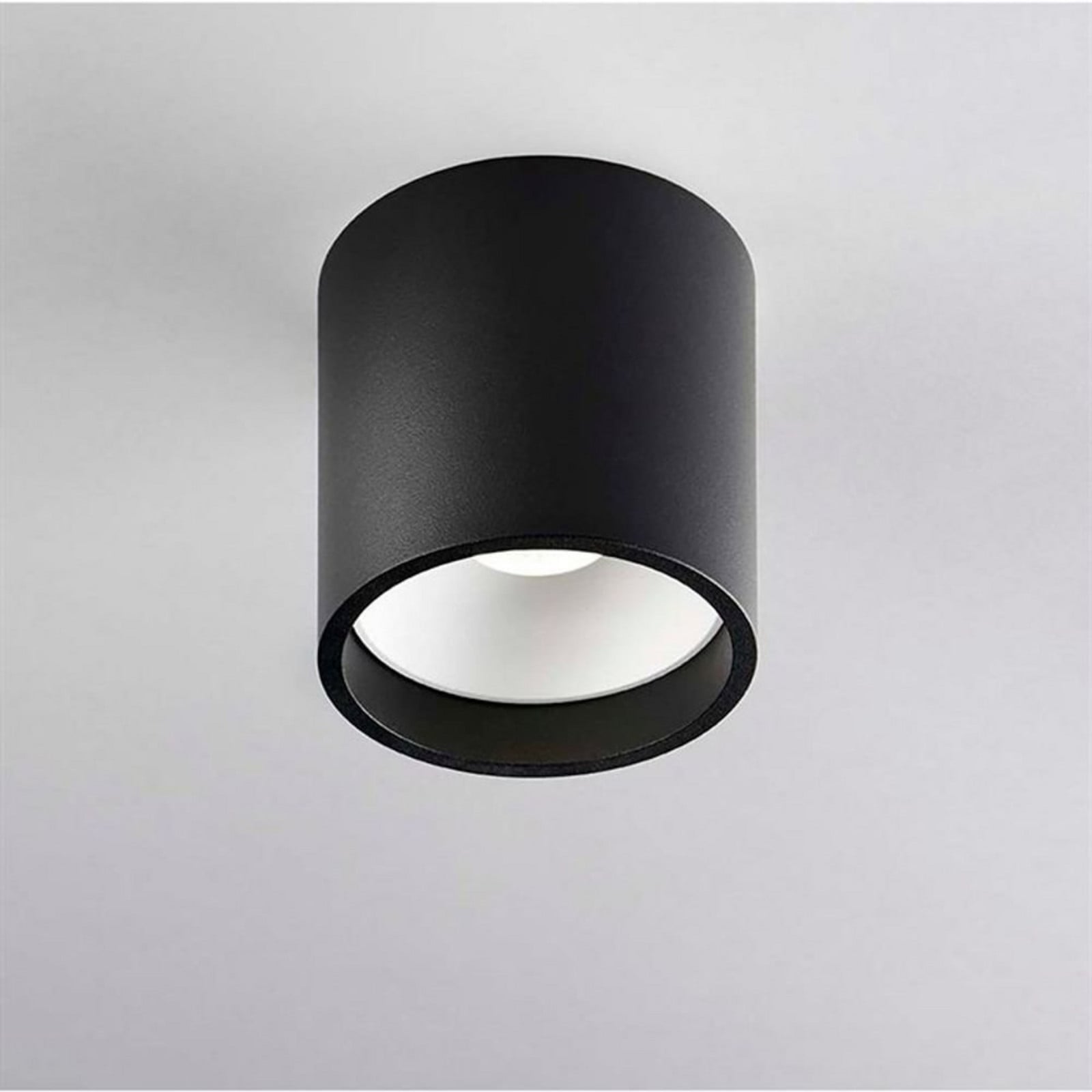 Lámpara de techo Solo 1 Round, negro/blanco, Ø 8 cm - LIGHT-POINT - Cocina - Aluminio