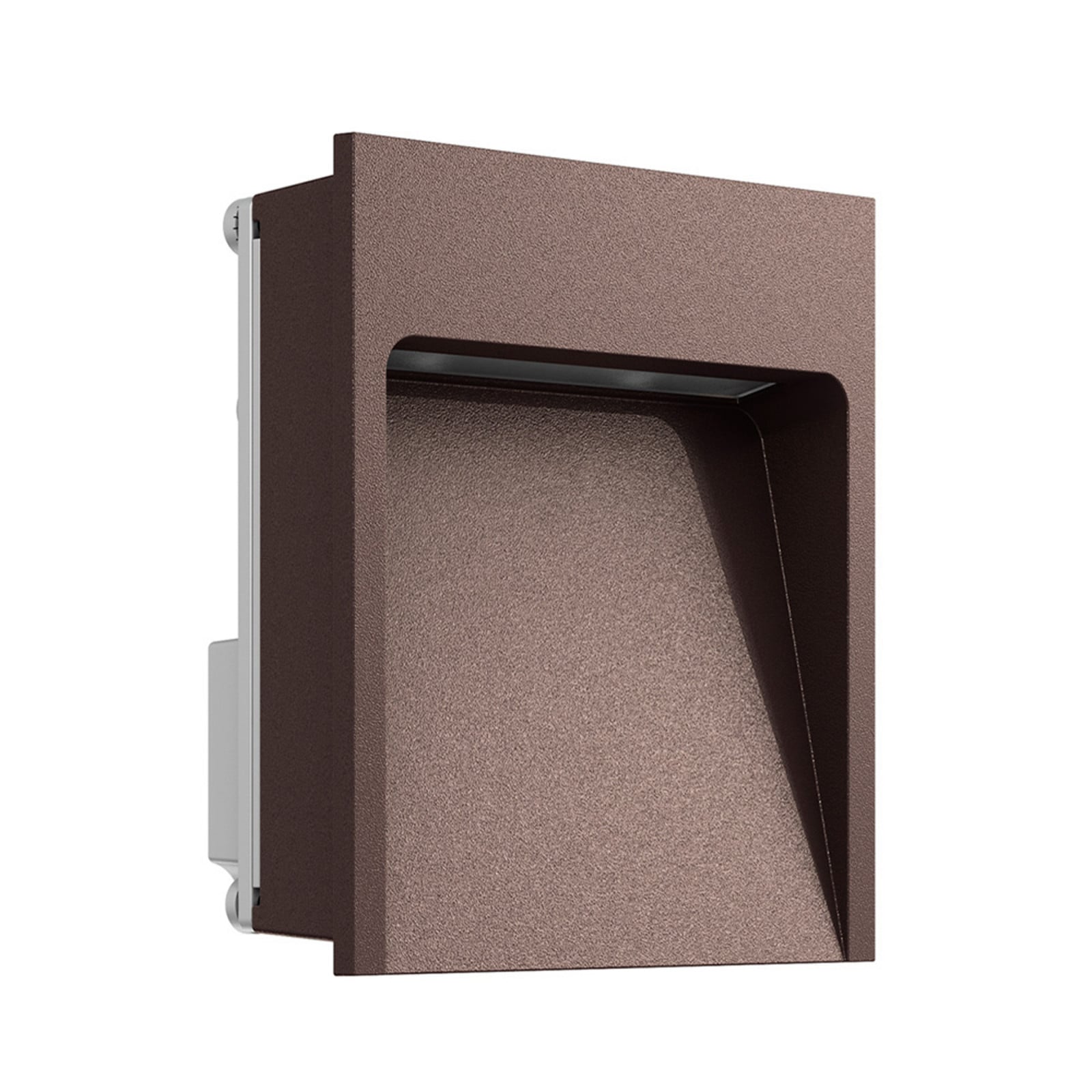 Lámpara empotrable para exteriores My Way, marrón, 3000 K, IP65 - FLOS - Terraza - Metal