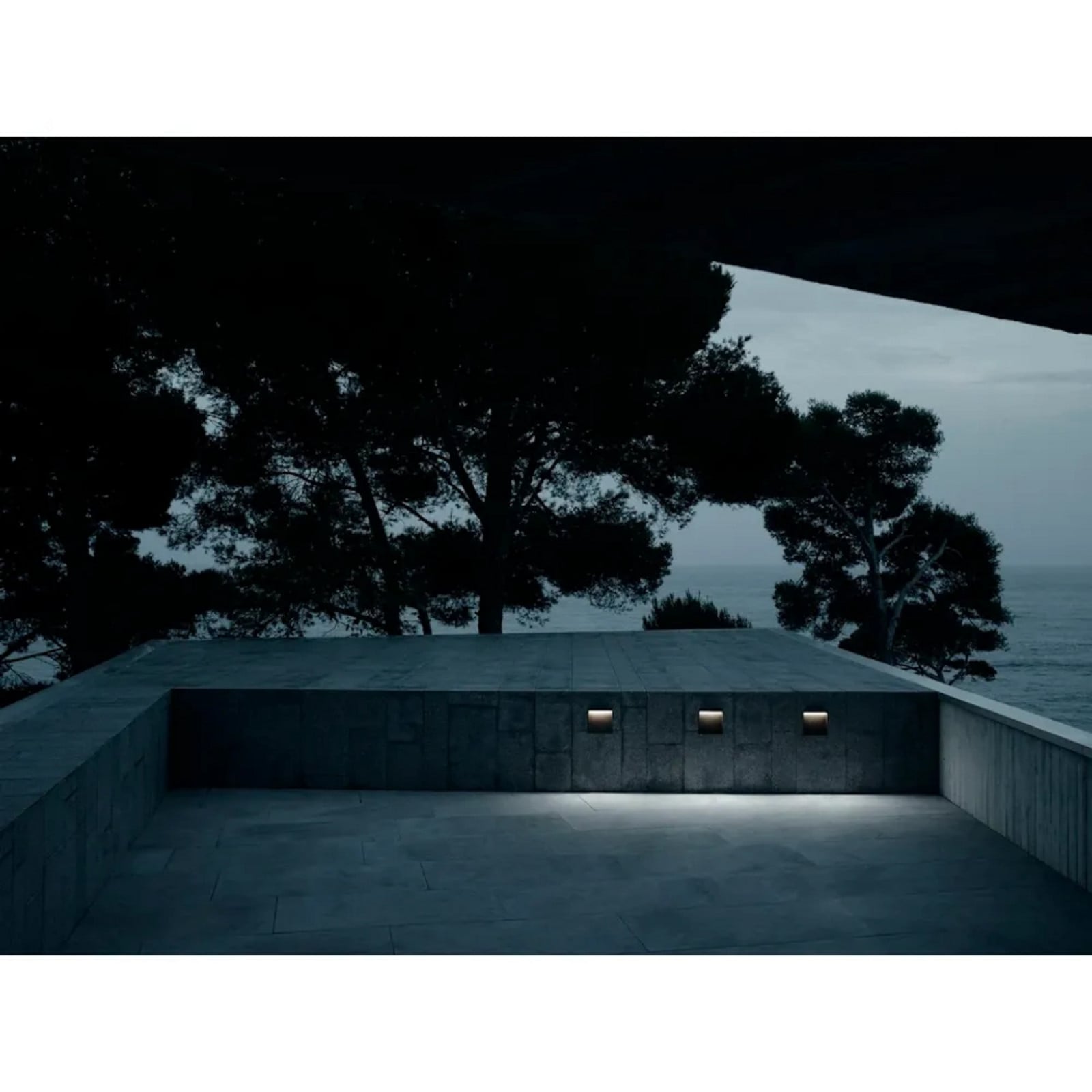 Lámpara empotrada para exterior My Way, 110 x 100, 2700 K, negra - FLOS - Terraza - Metal